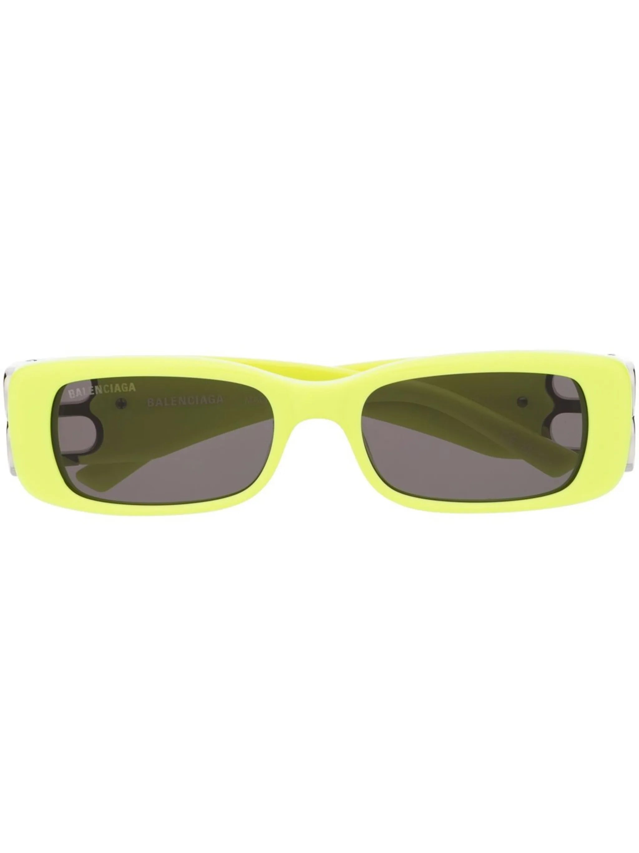 logo-plaque rectangle-frame sunglasses