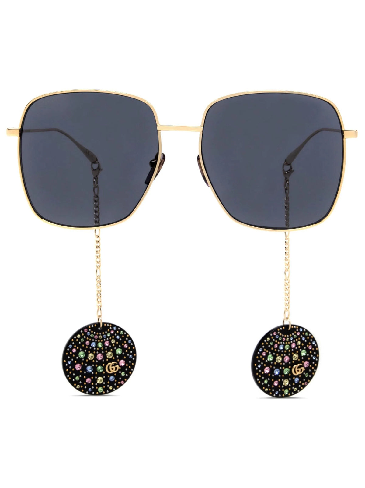 embellished square-frame sunglasses