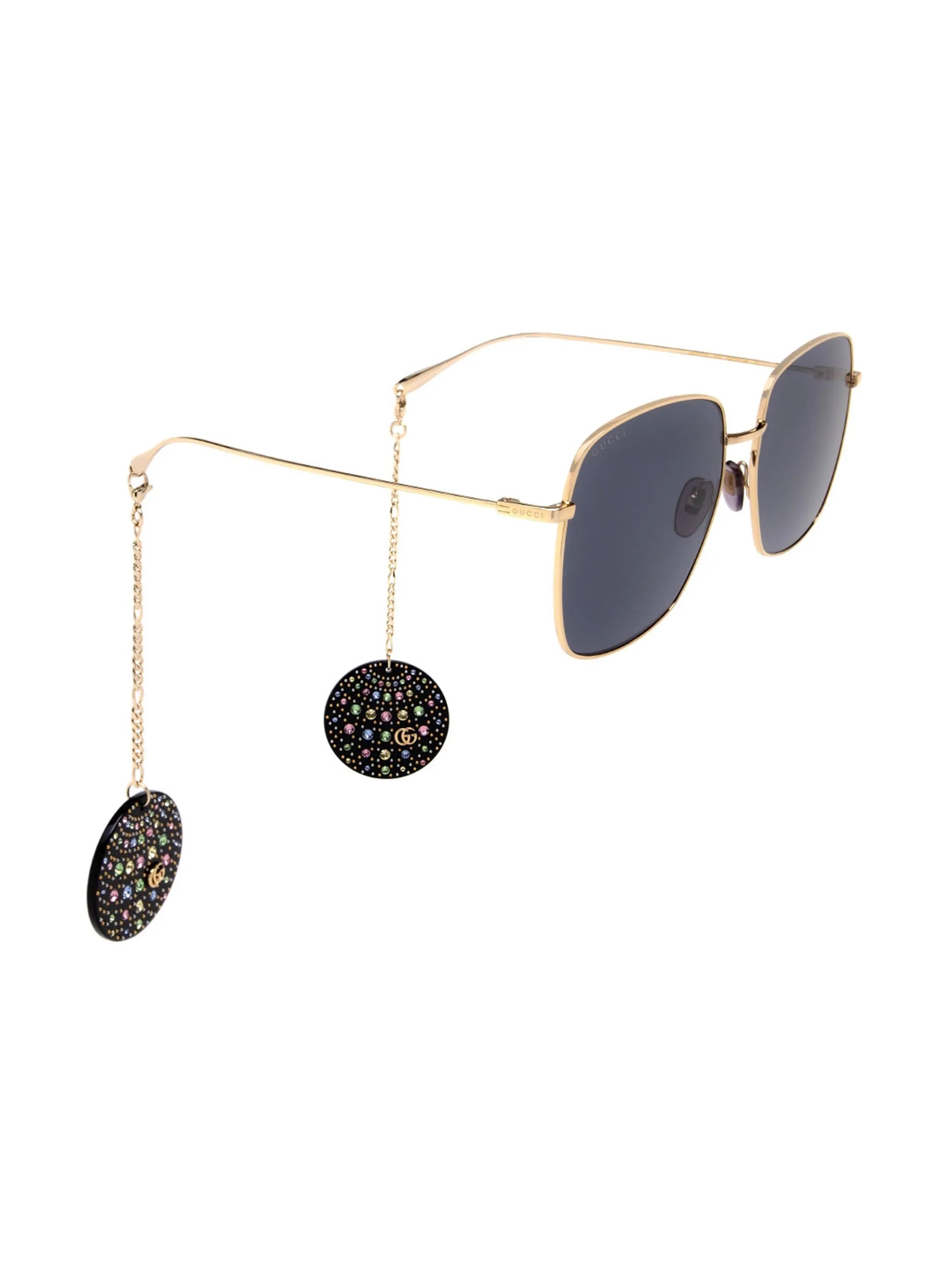 embellished square-frame sunglasses