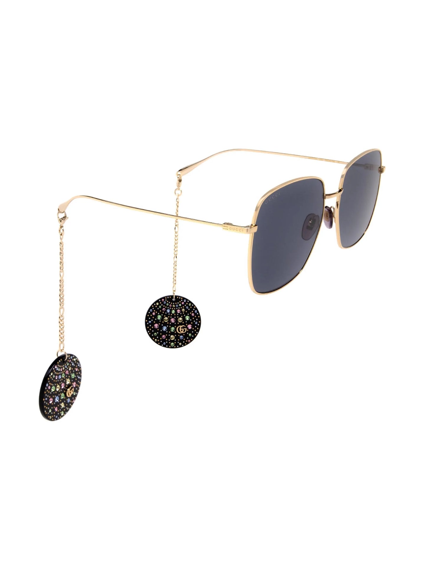 embellished square-frame sunglasses