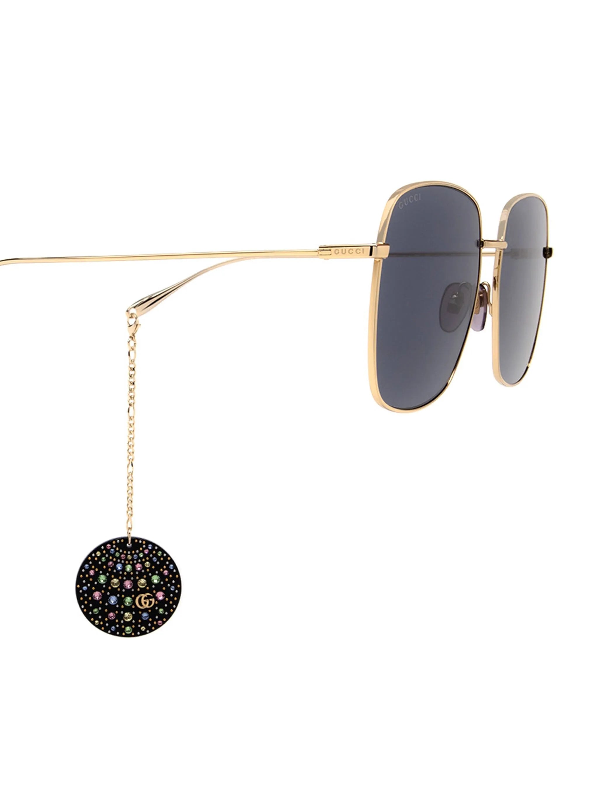 embellished square-frame sunglasses