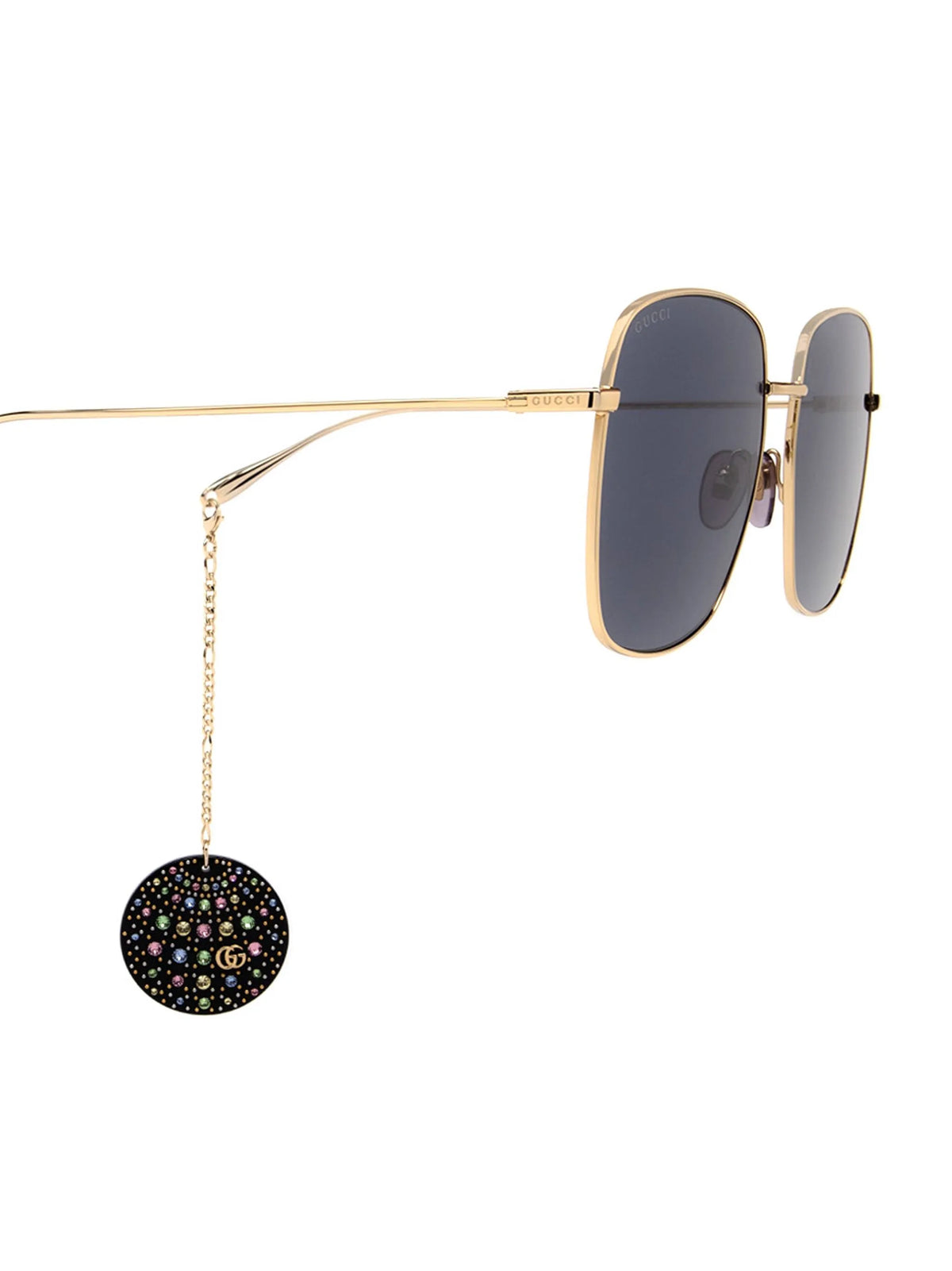 embellished square-frame sunglasses