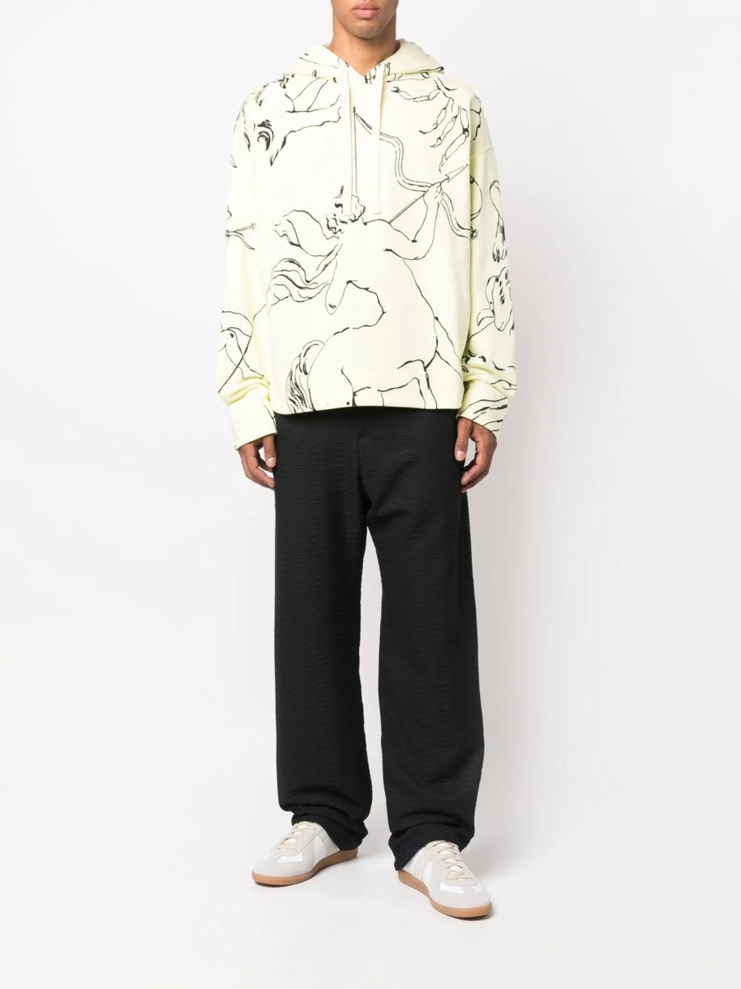 graphic-print organic cotton hoodie