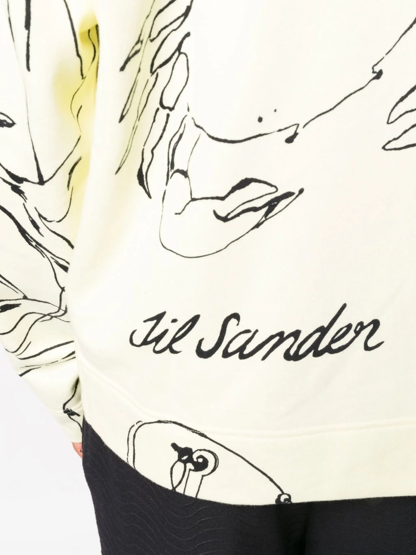 graphic-print organic cotton hoodie