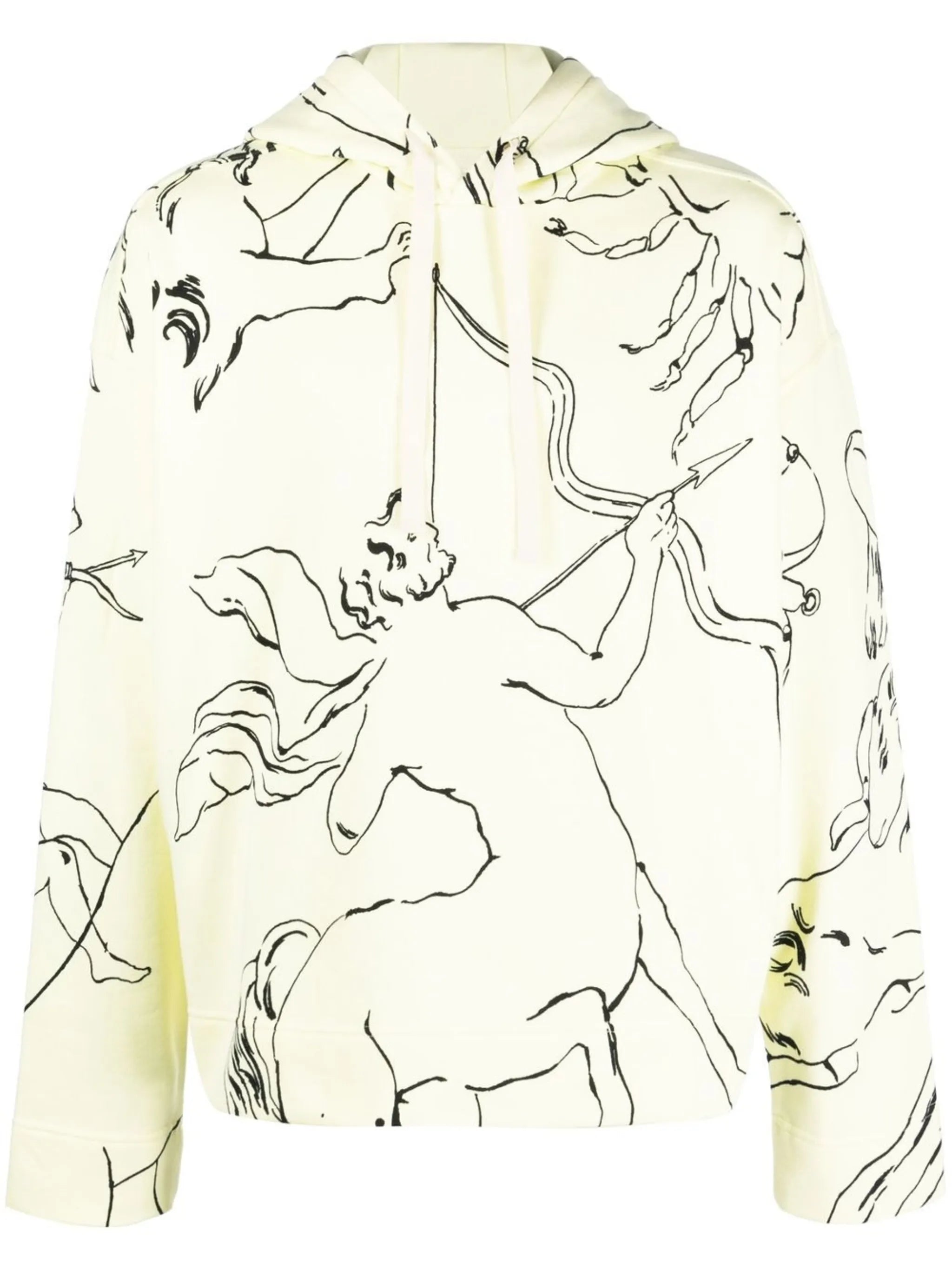 graphic-print organic cotton hoodie