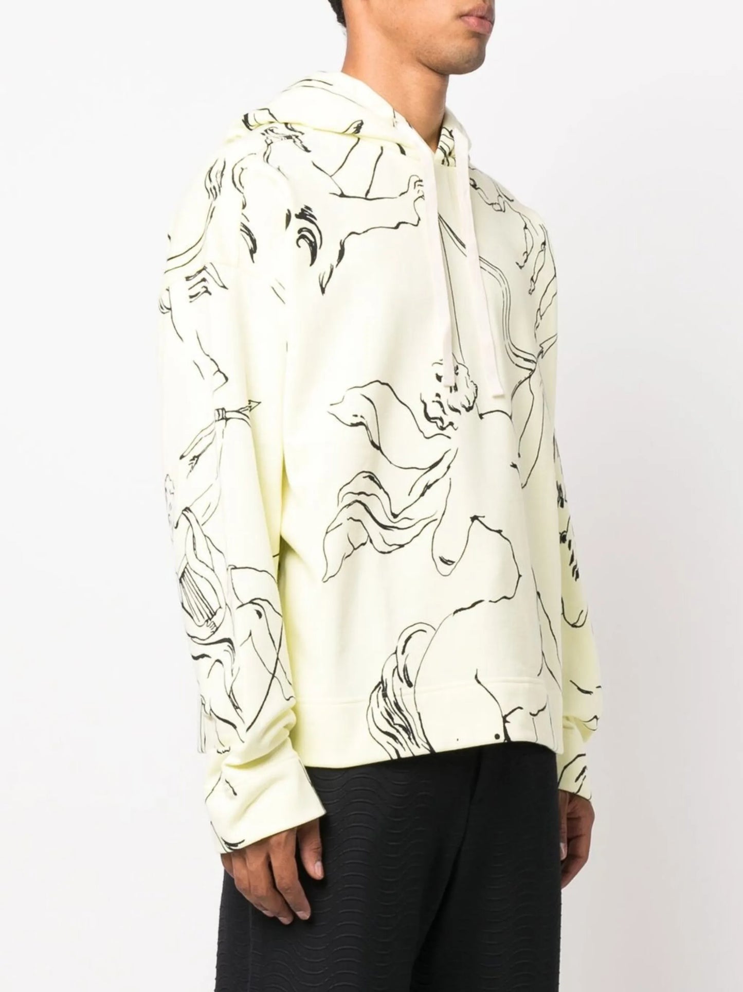 graphic-print organic cotton hoodie