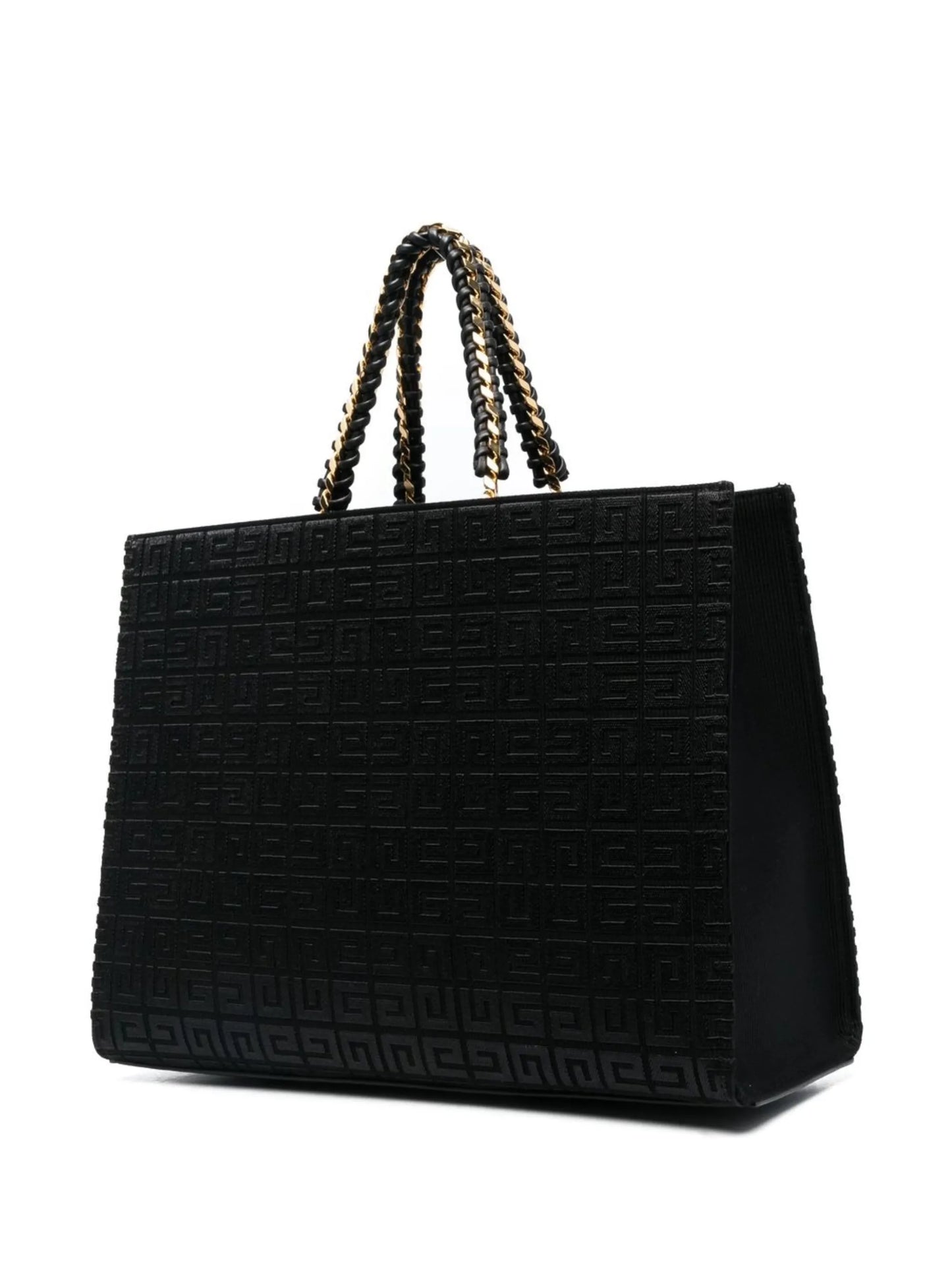 logo-print monogram-pattern tote bag
