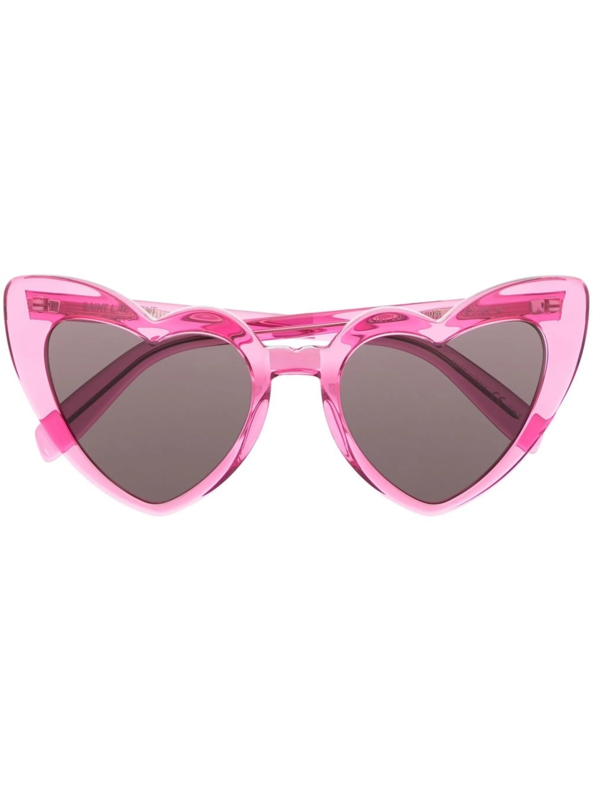heart-frame tinted sunglasses