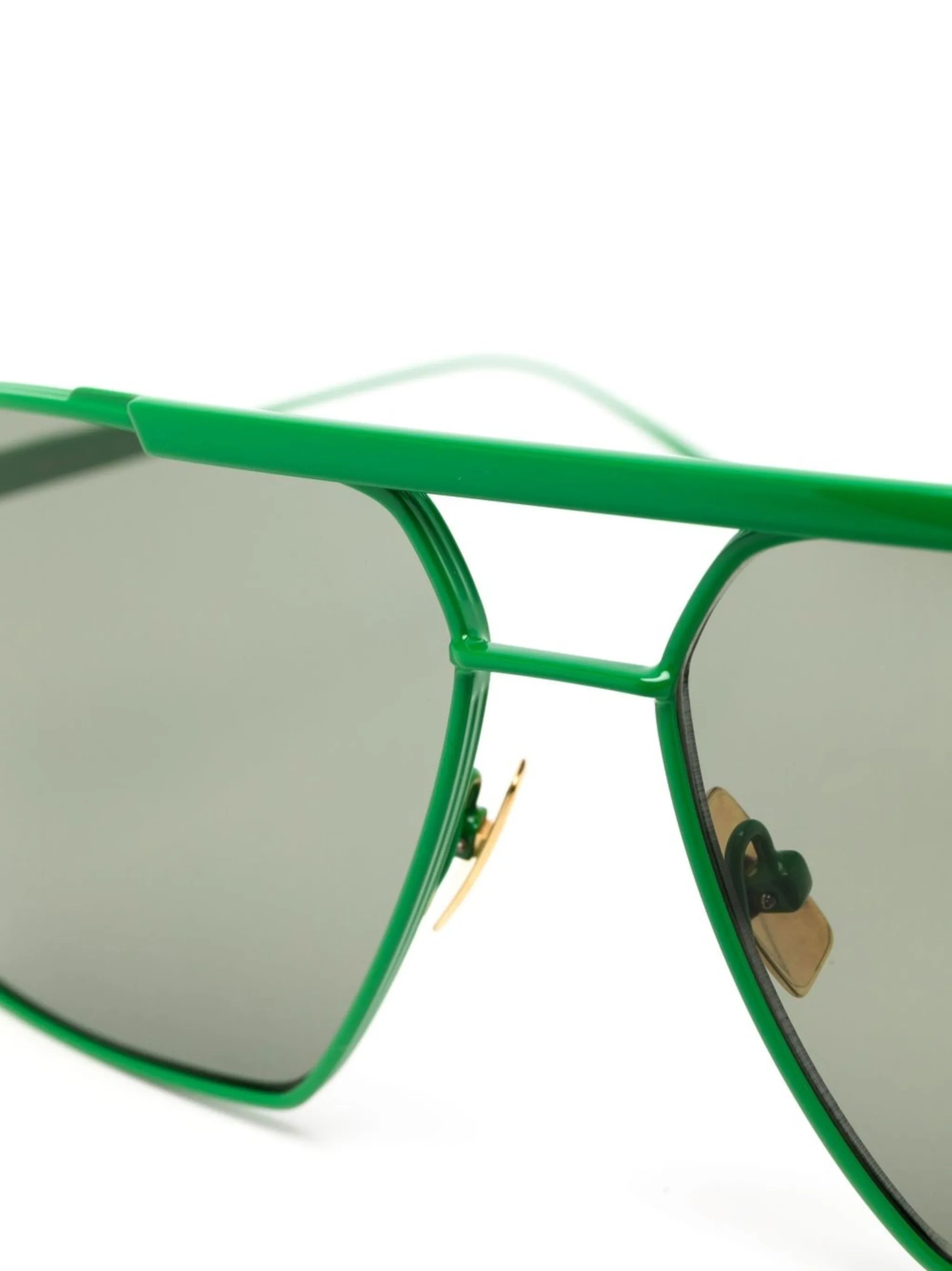 geometric pilot-frame sunglasses