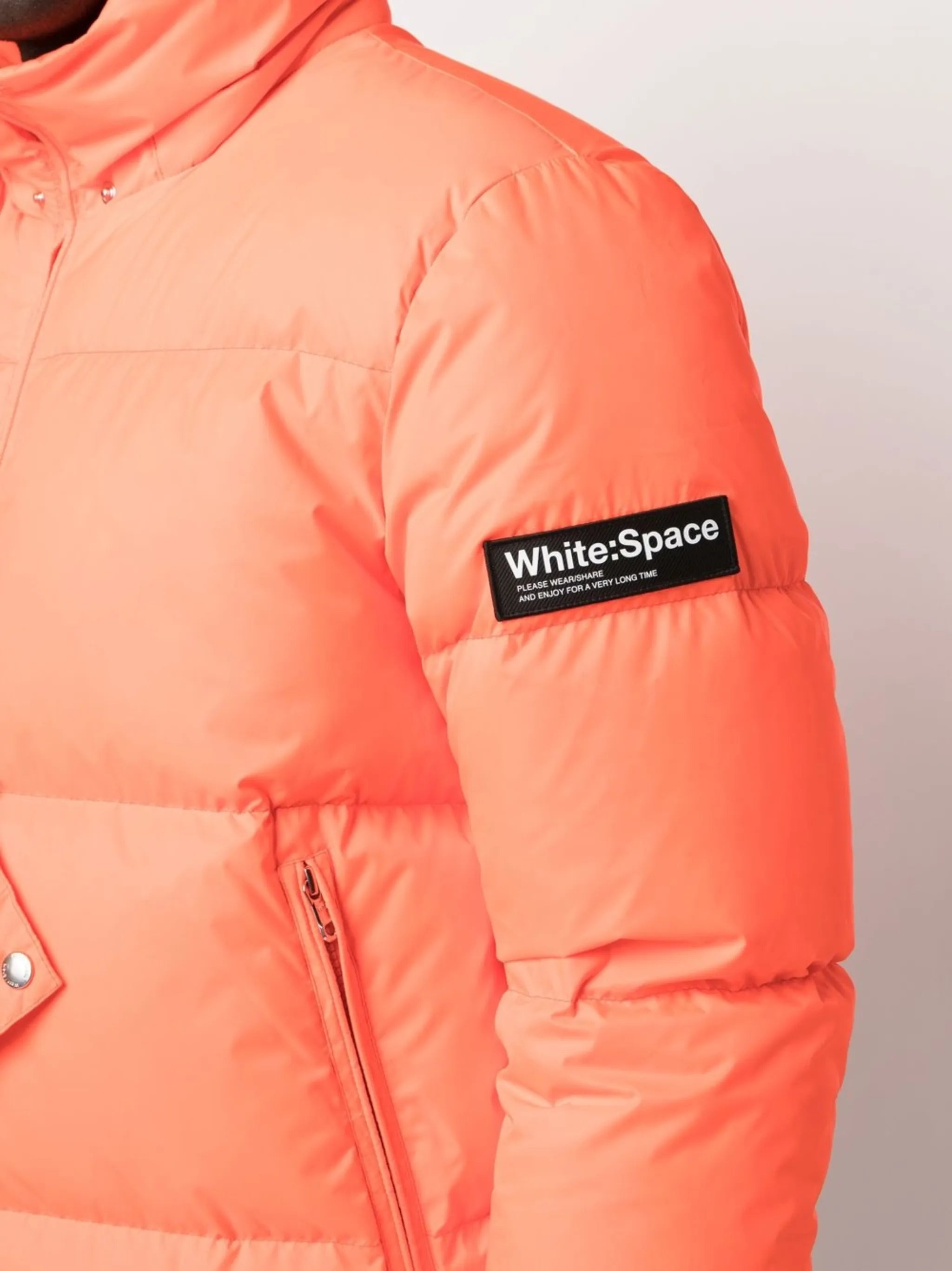 logo-patch padded jacket