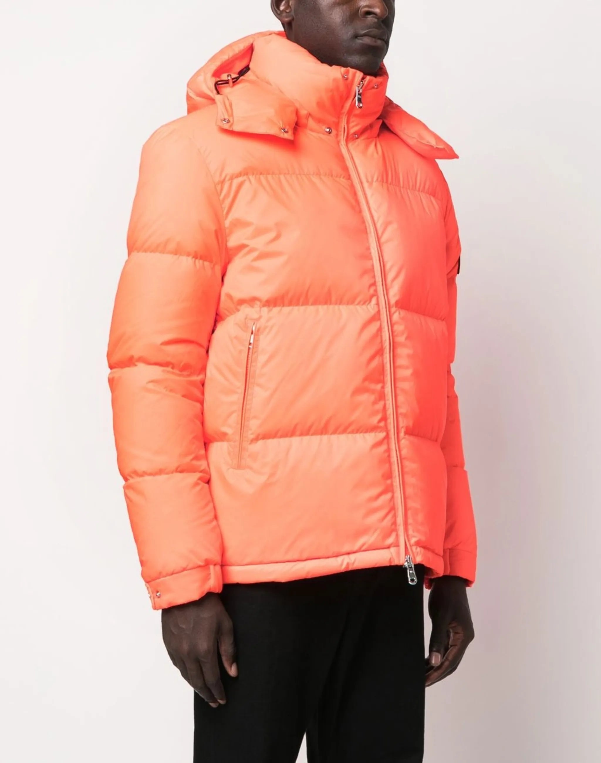 logo-patch padded jacket