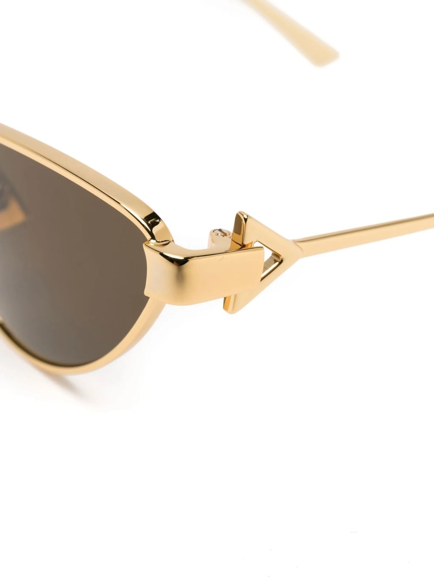 metallic cat-eye frame sunglasses