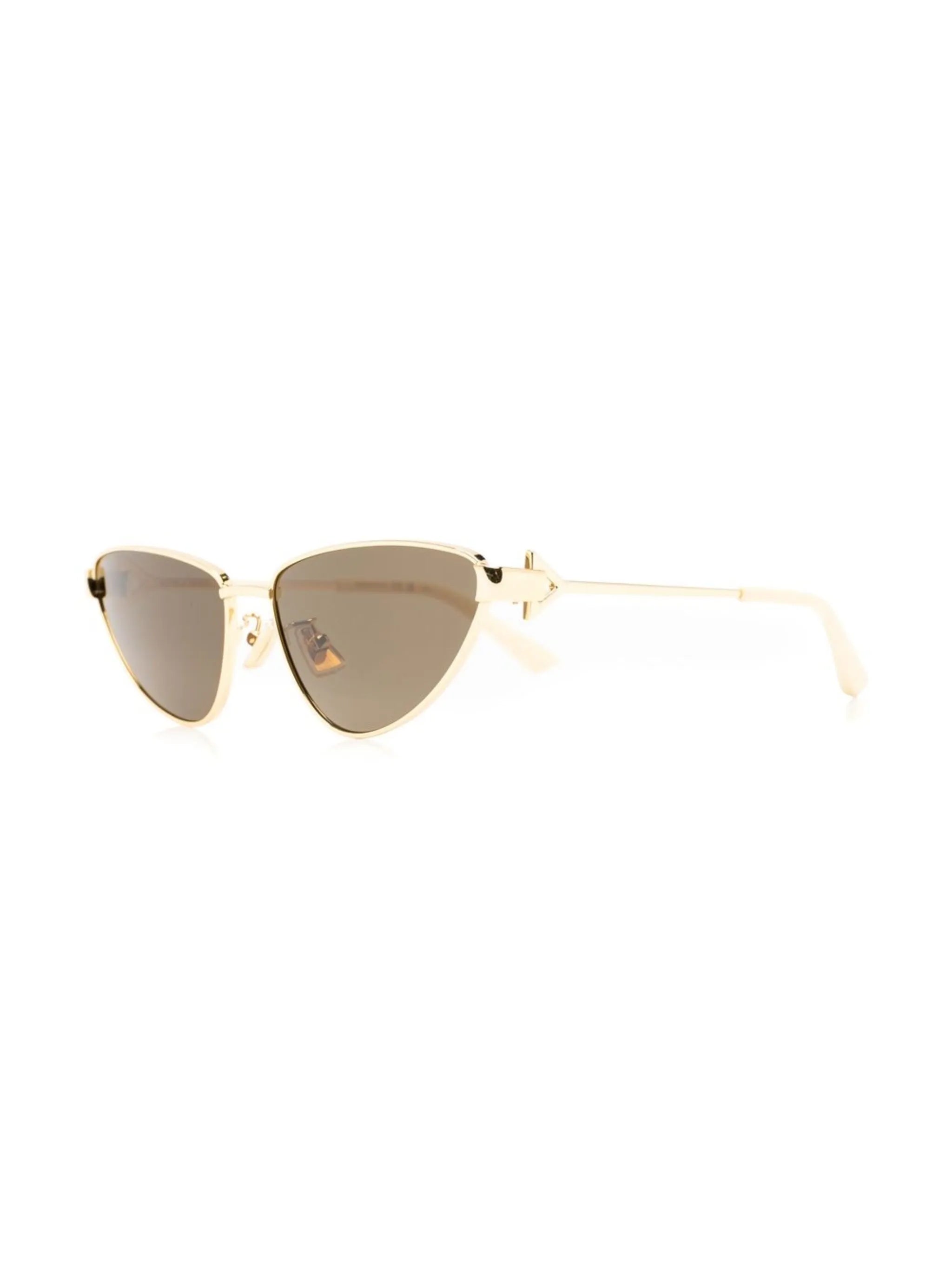 metallic cat-eye frame sunglasses