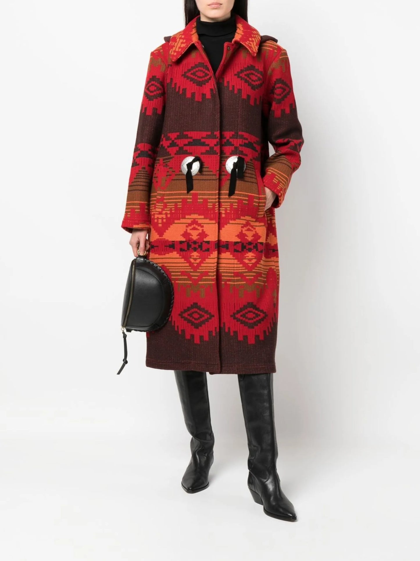 wool hooded coat