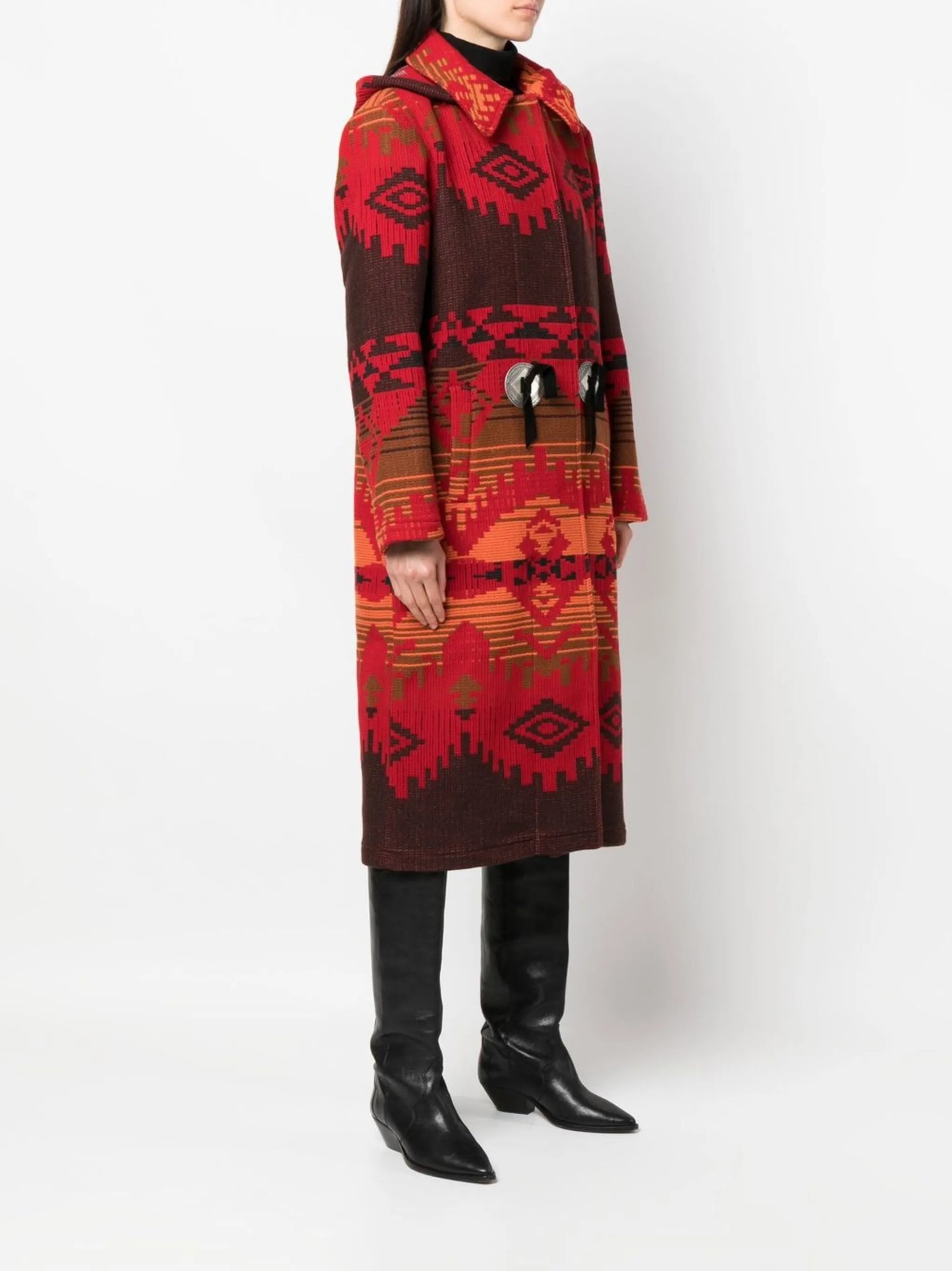 wool hooded coat