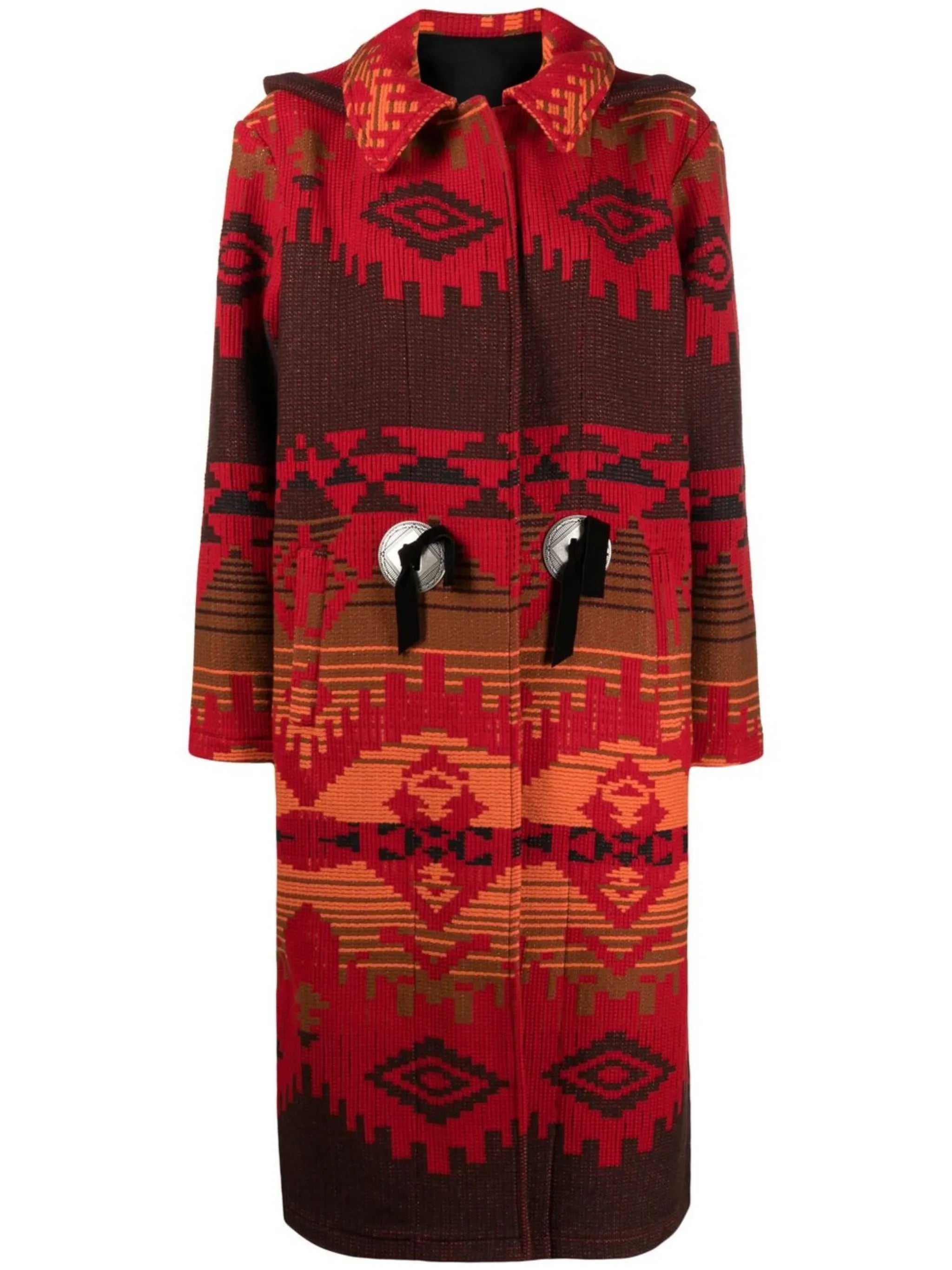 wool hooded coat