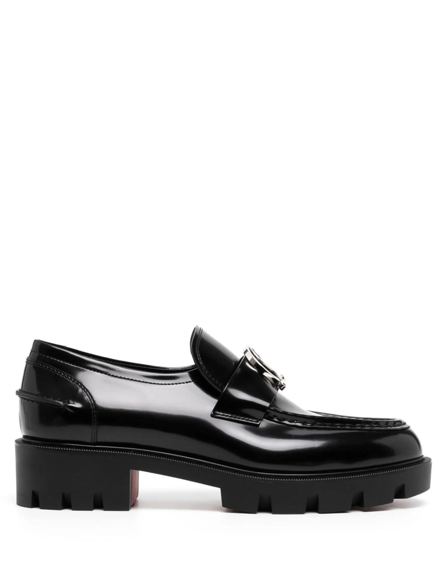 Moc chunky-soled leather loafers