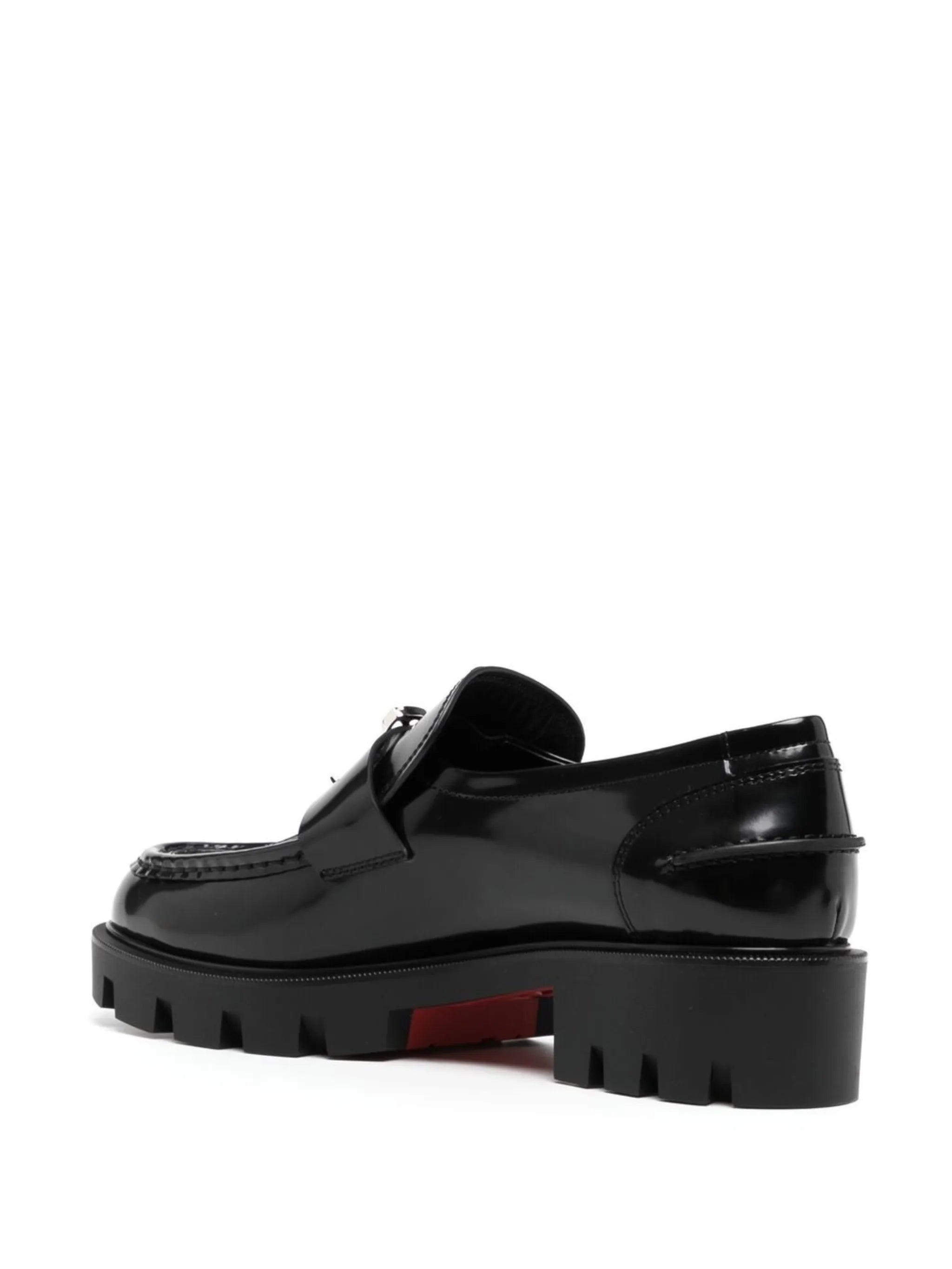 Moc chunky-soled leather loafers
