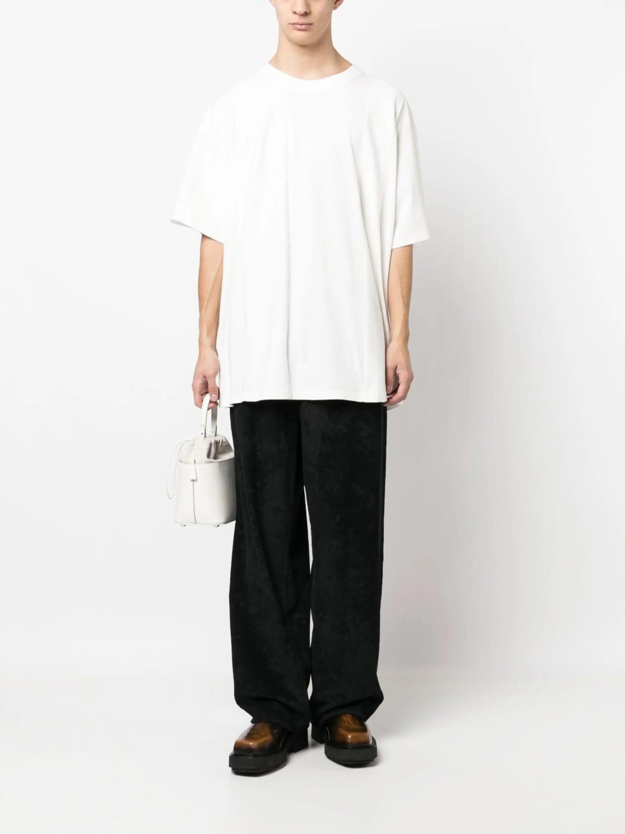 oversized panelled T-shirt