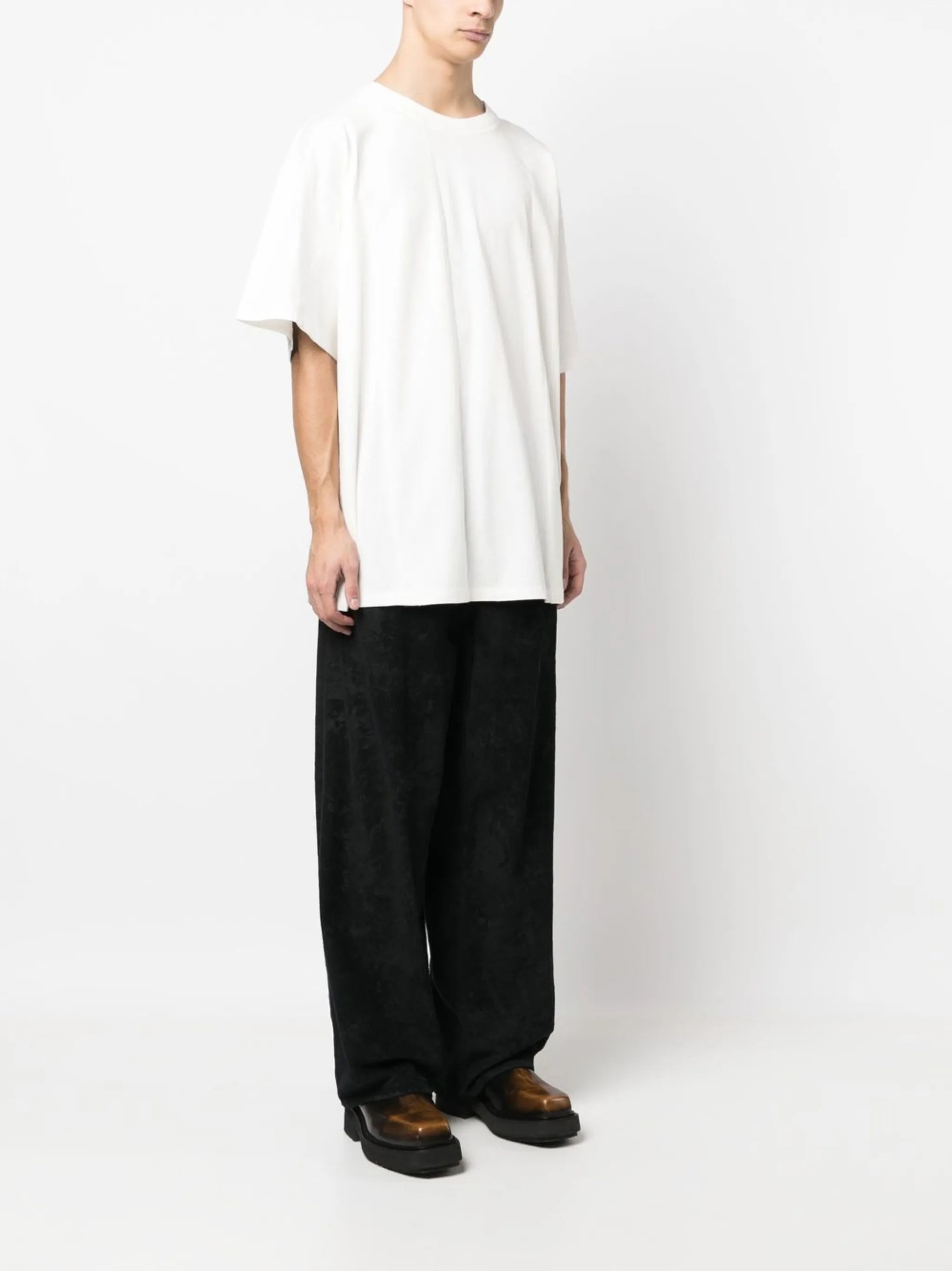 oversized panelled T-shirt