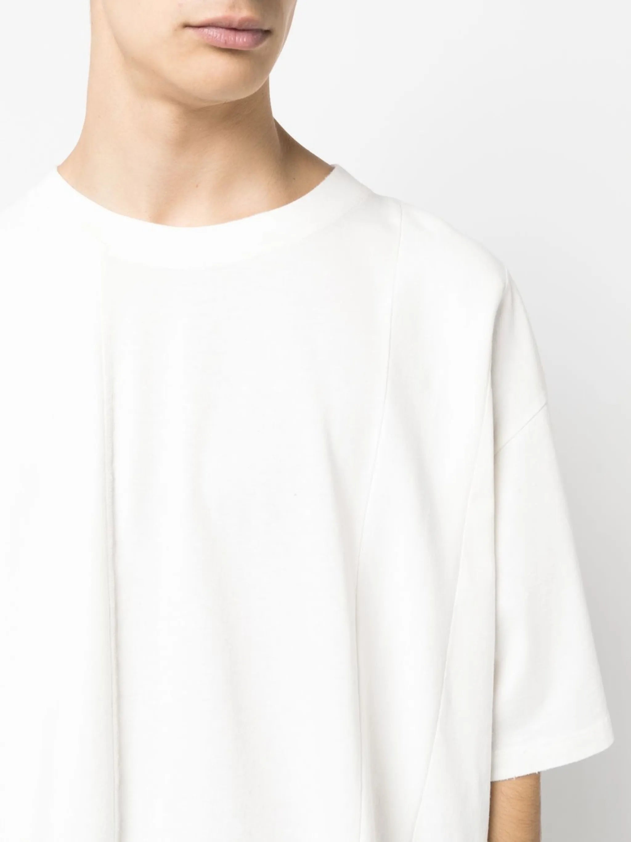 oversized panelled T-shirt