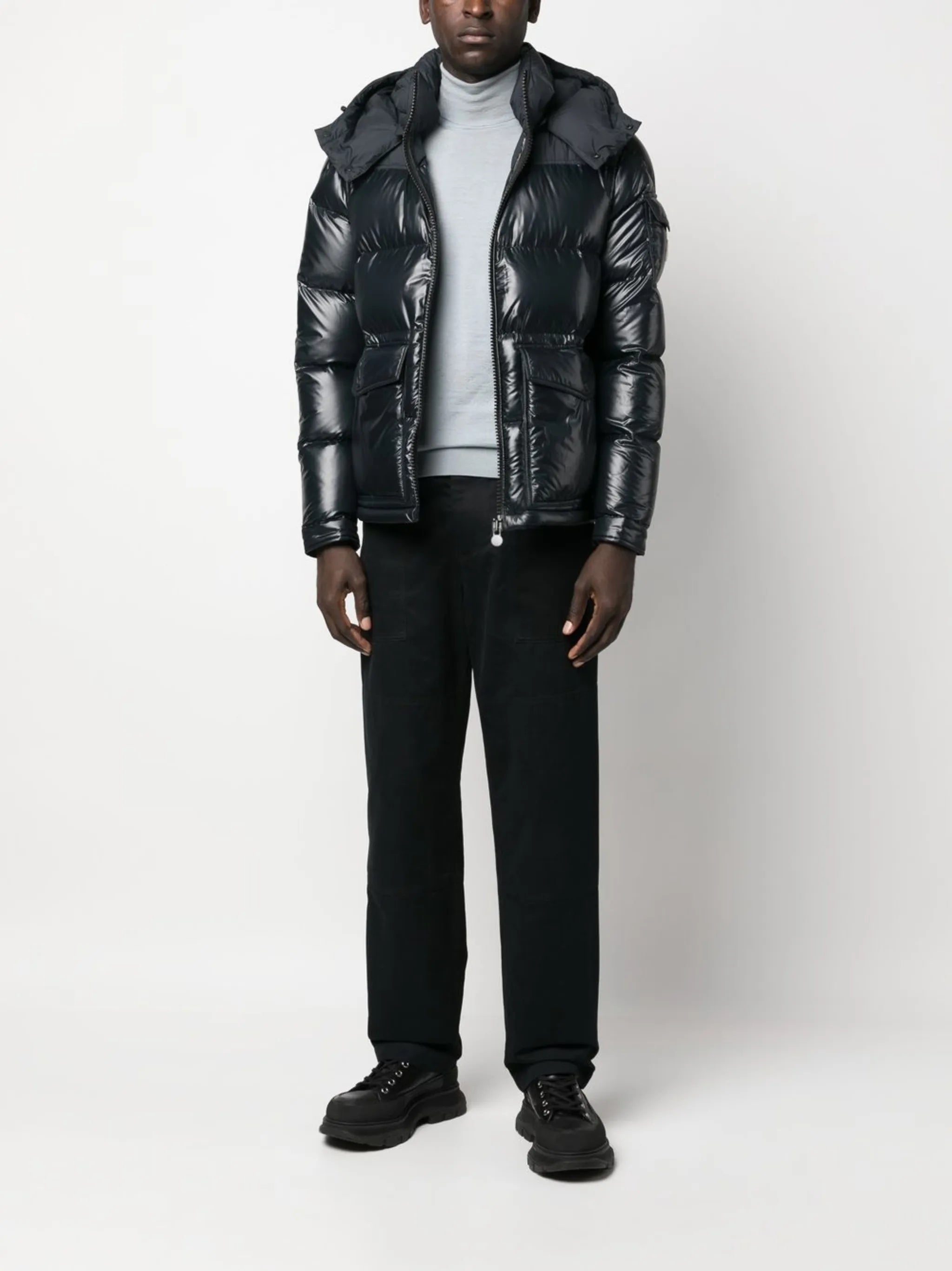 padded hooded jacket