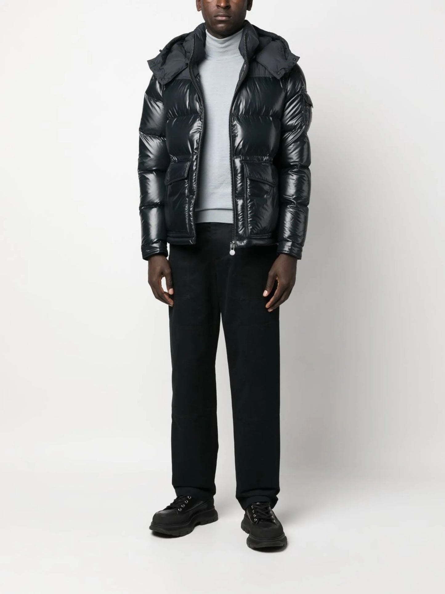 padded hooded jacket