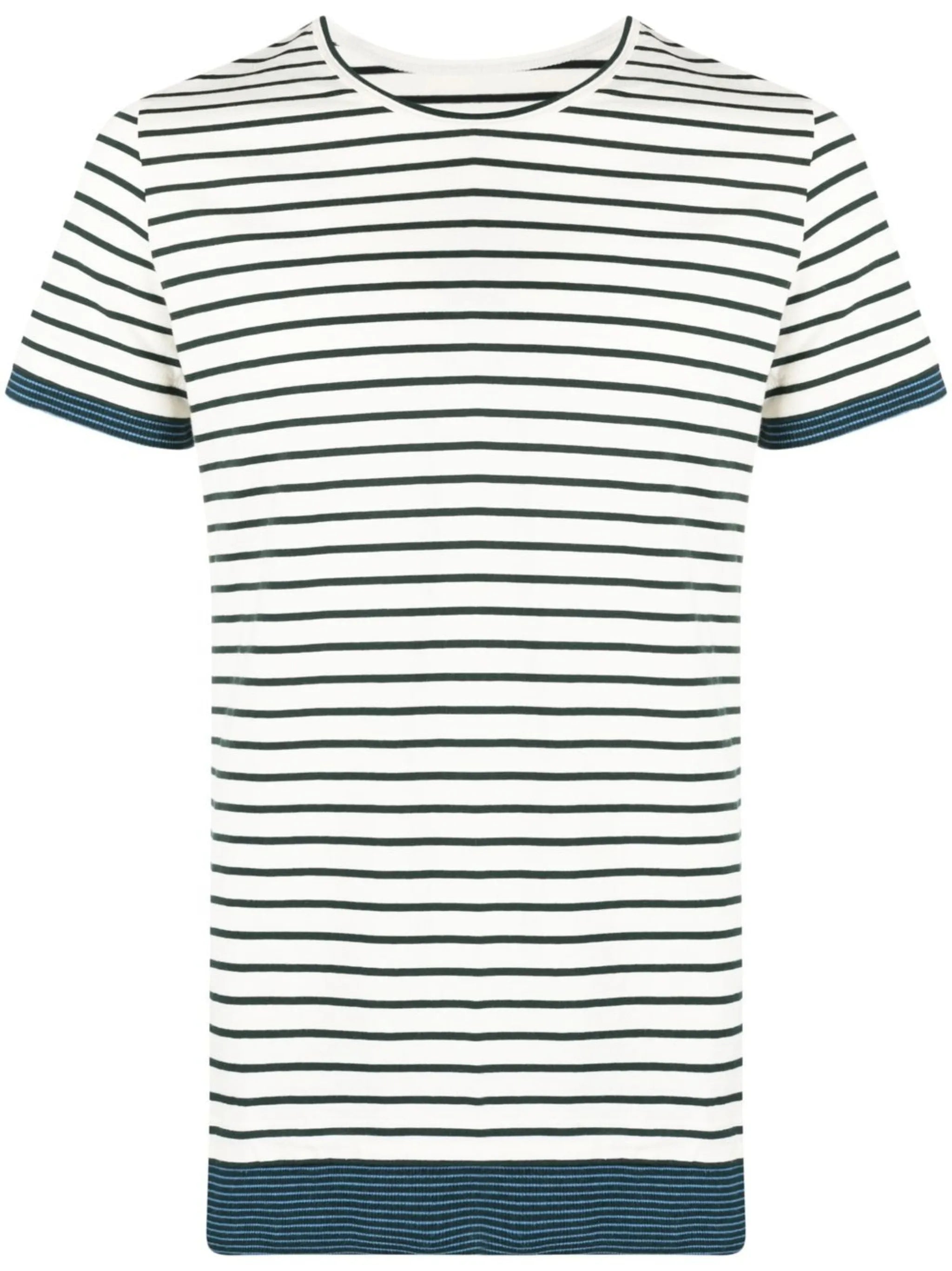 short-sleeved striped T-shirt