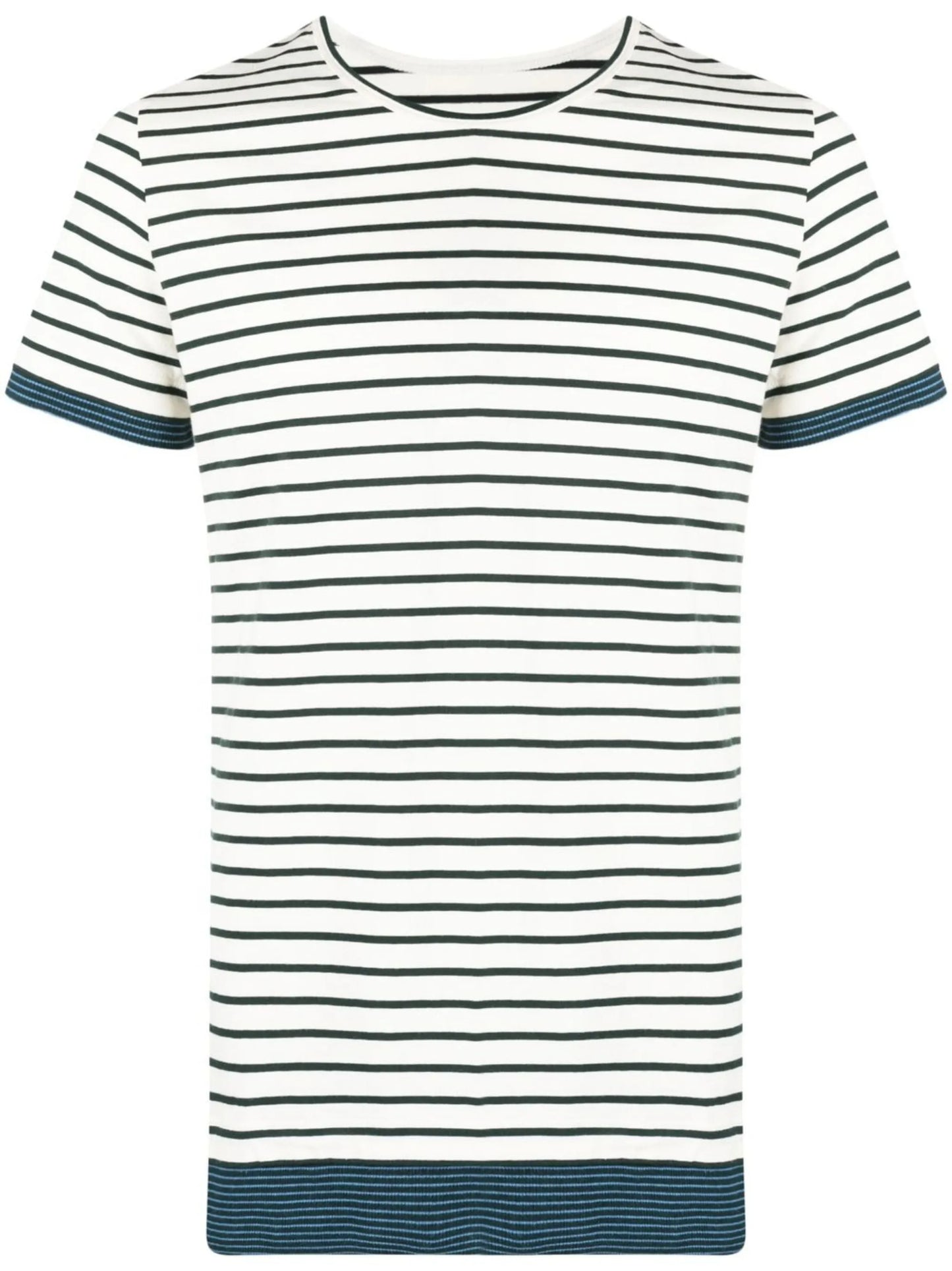 short-sleeved striped T-shirt