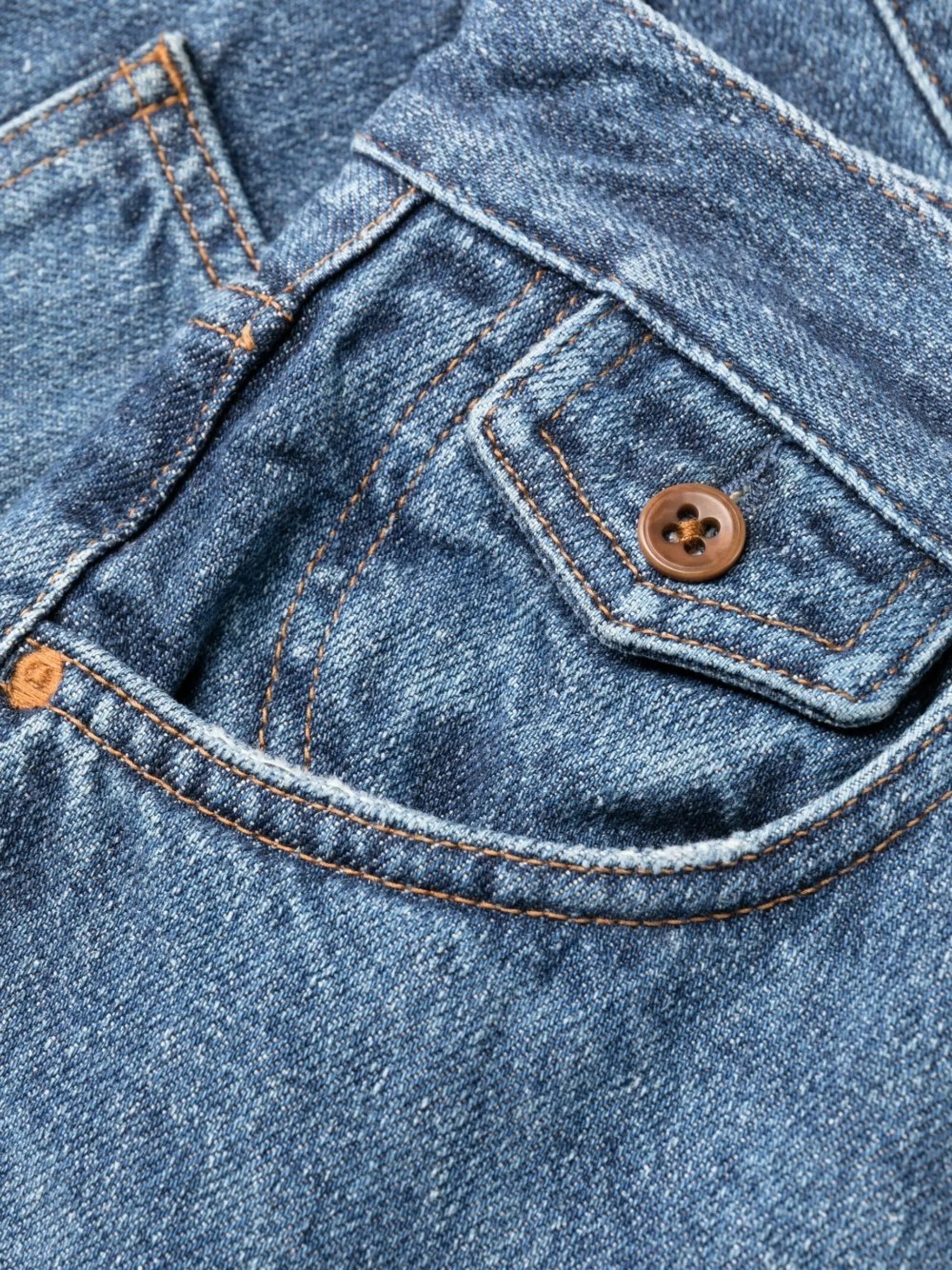 Recycled Cotton Denim Flared Jeans