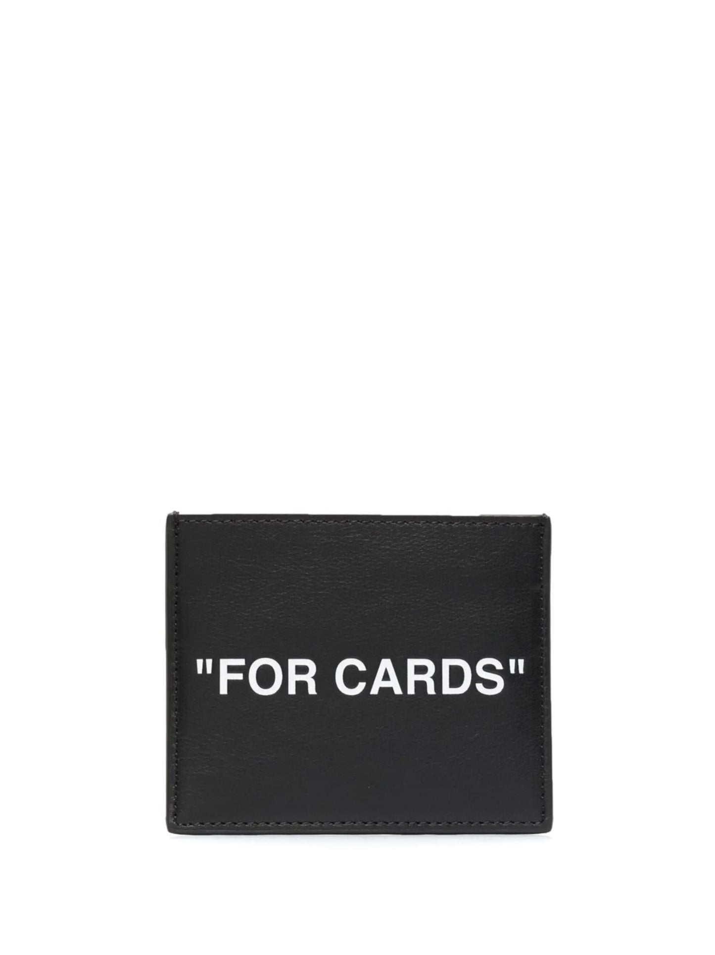 slogan-print cardholder