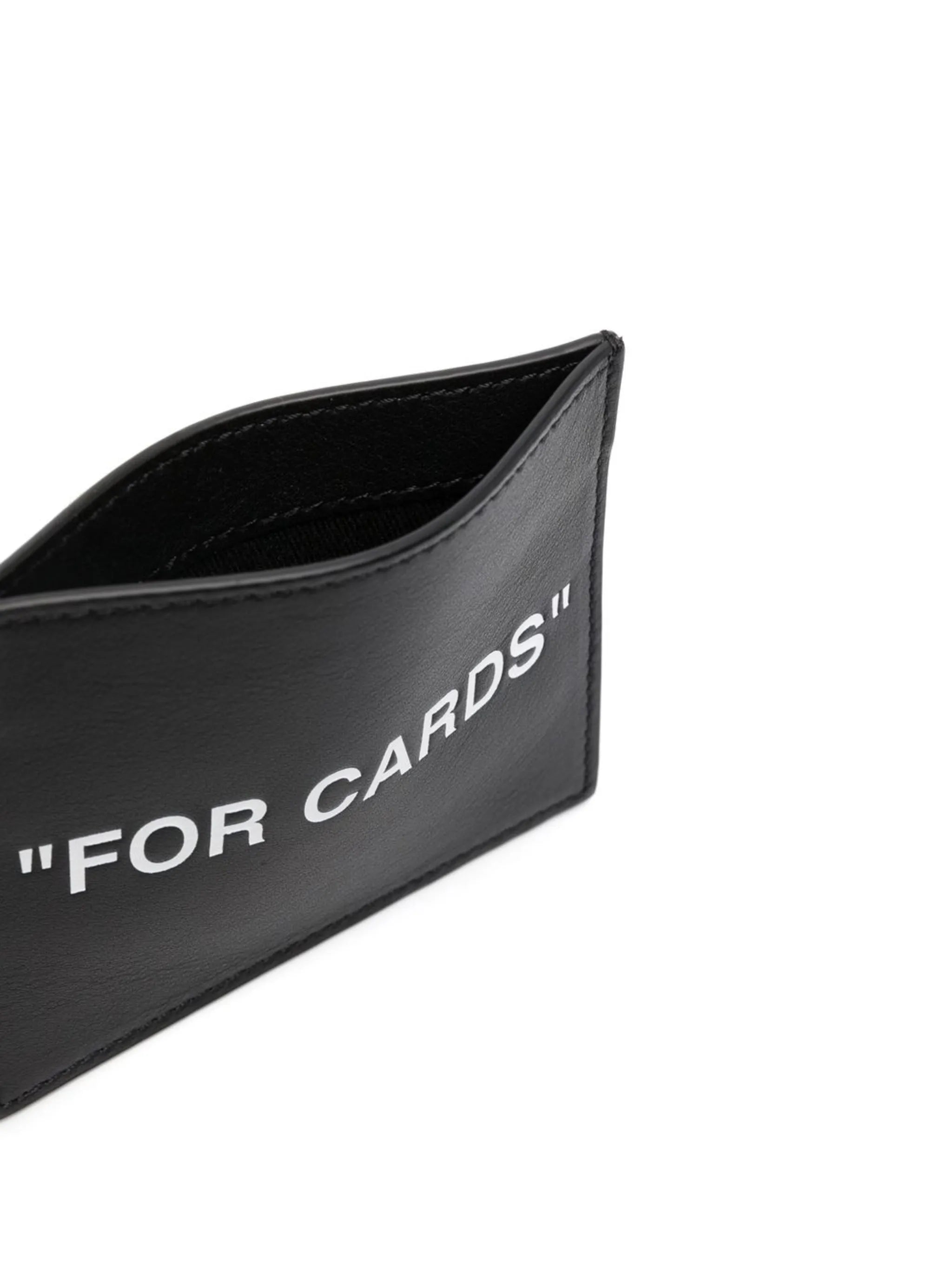 slogan-print cardholder