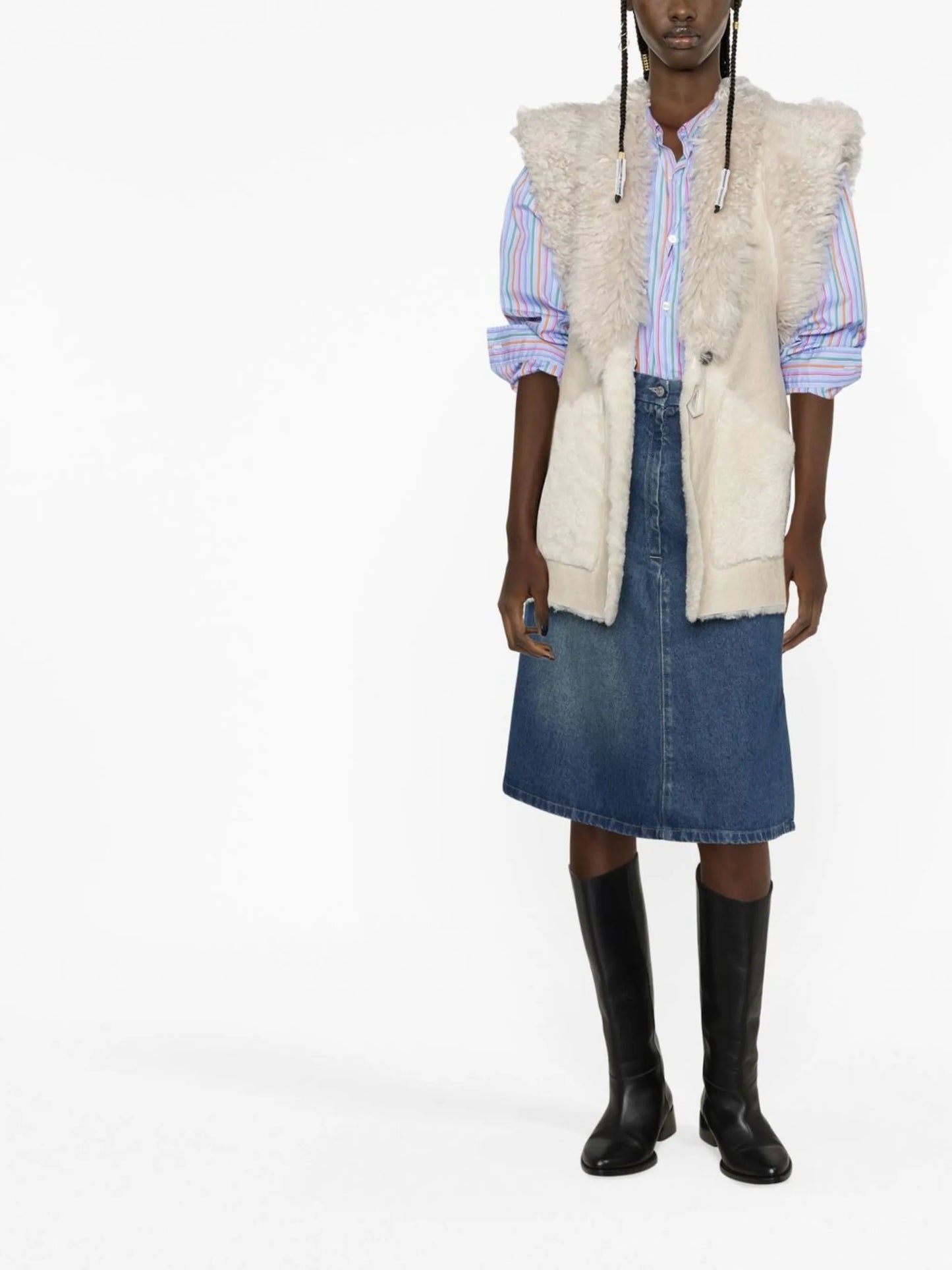 Bryana shearling gilet