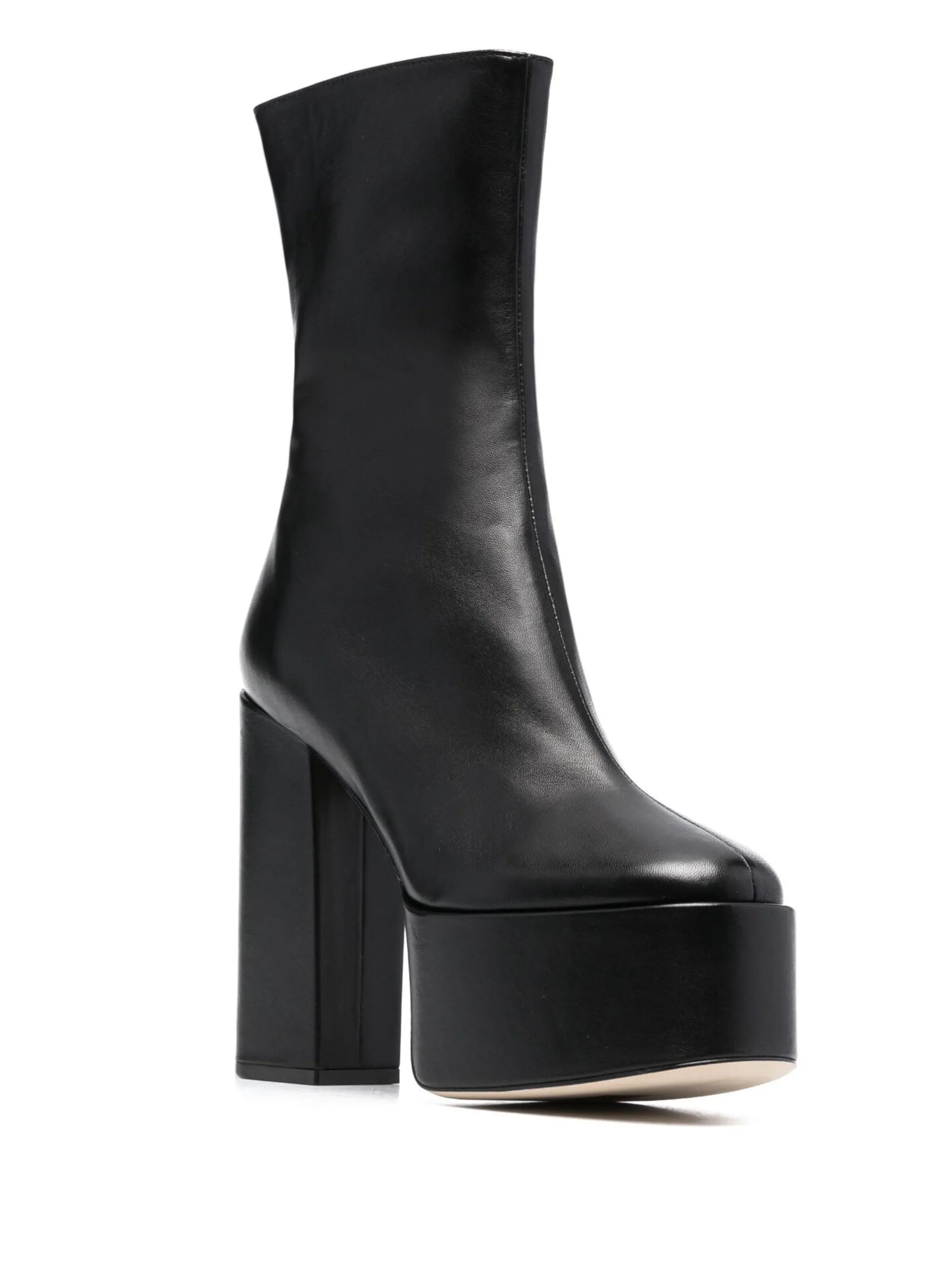 135mm Lexy leather platform boots