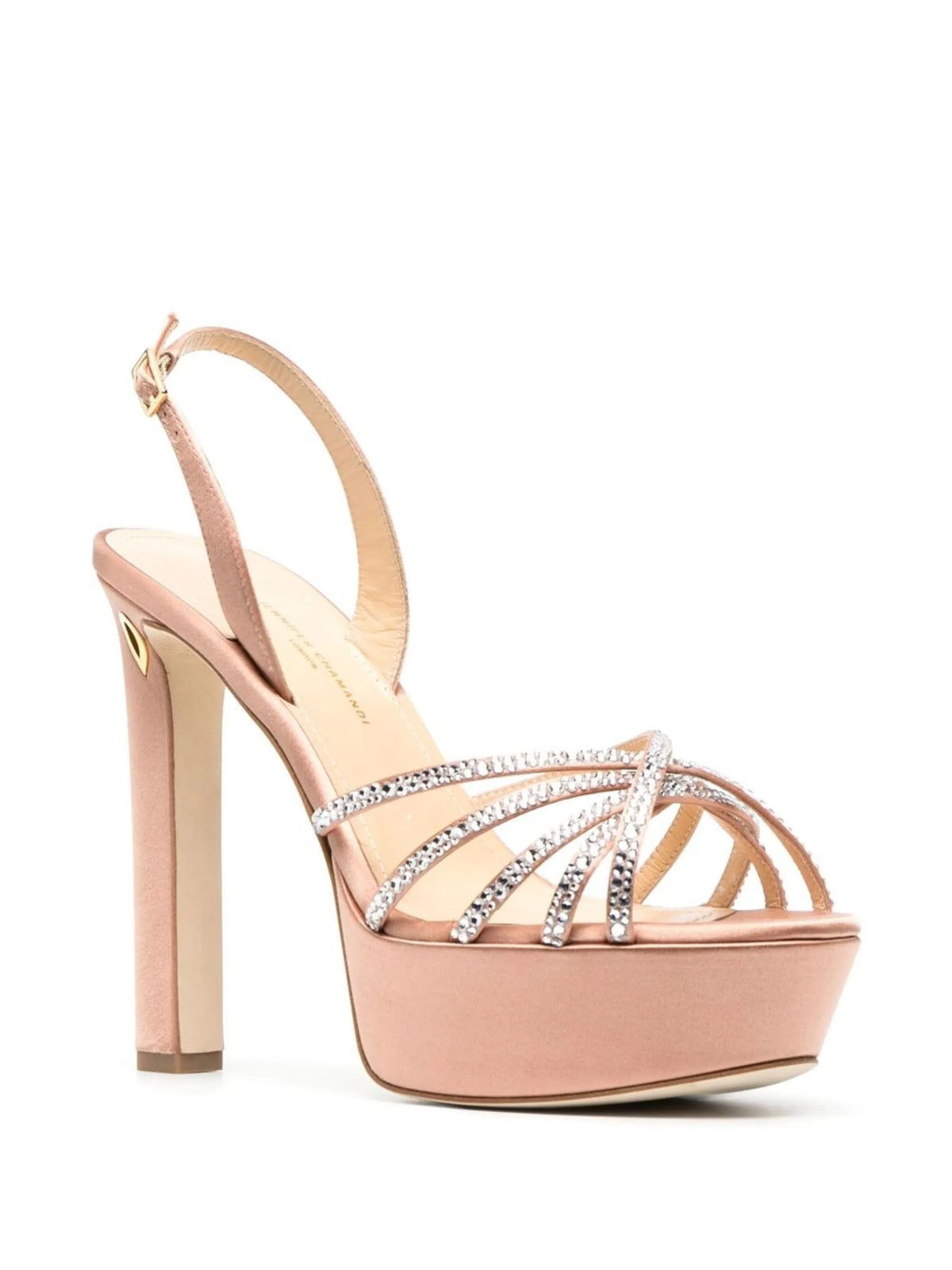 Roberto 130mm crystal platform sandals