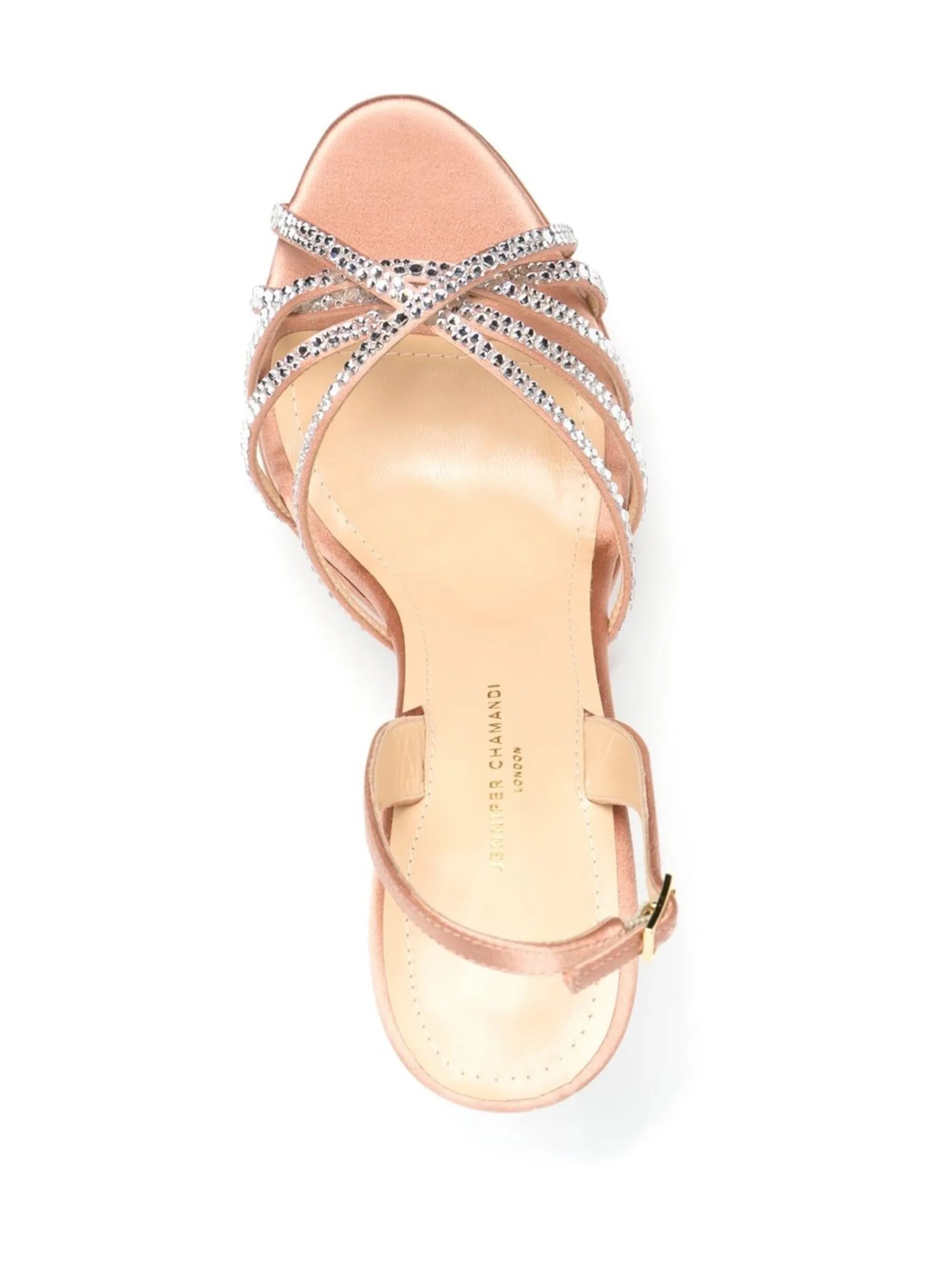 Roberto 130mm crystal platform sandals