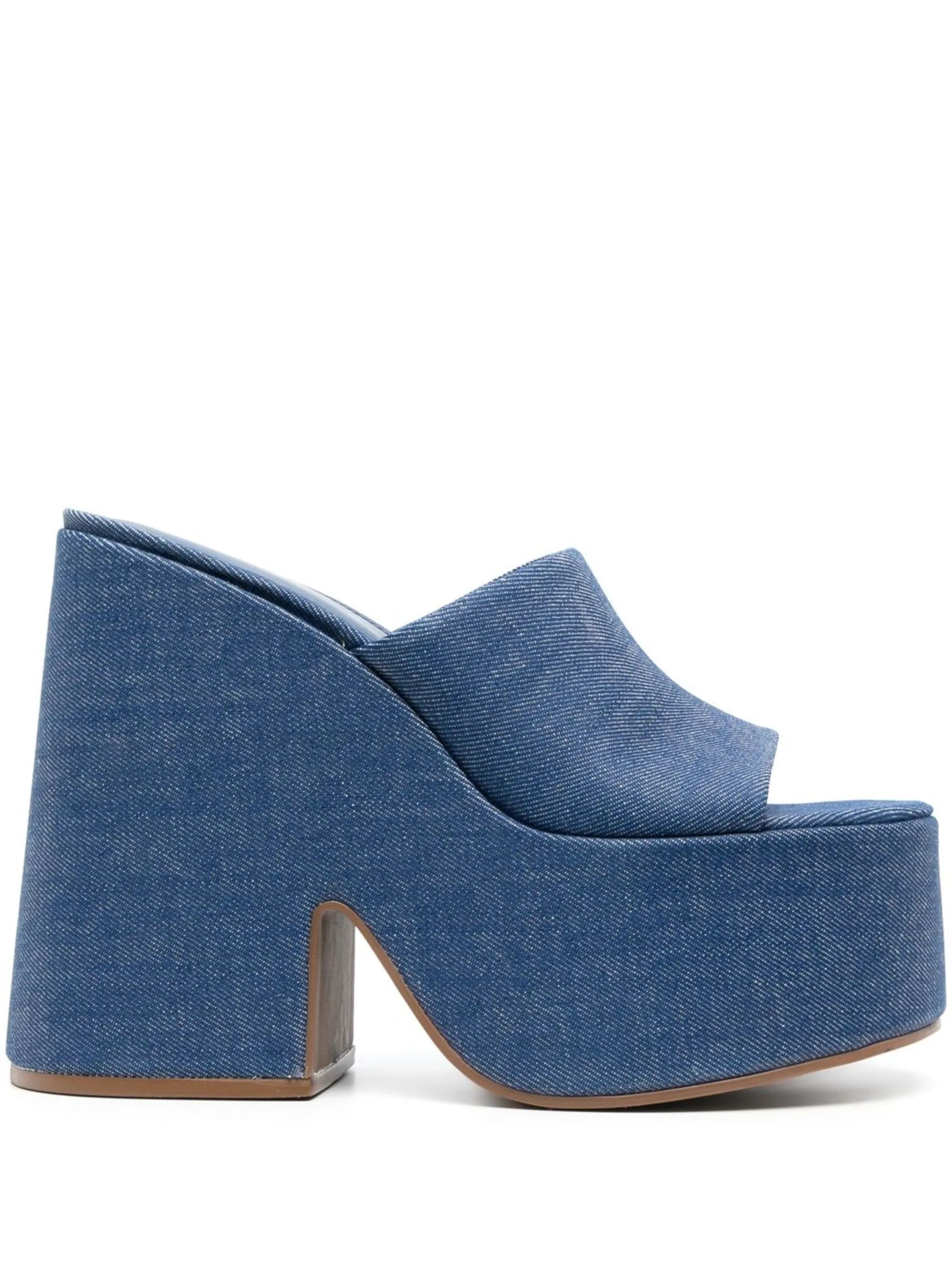 Wanda XX 160mm platform denim mules