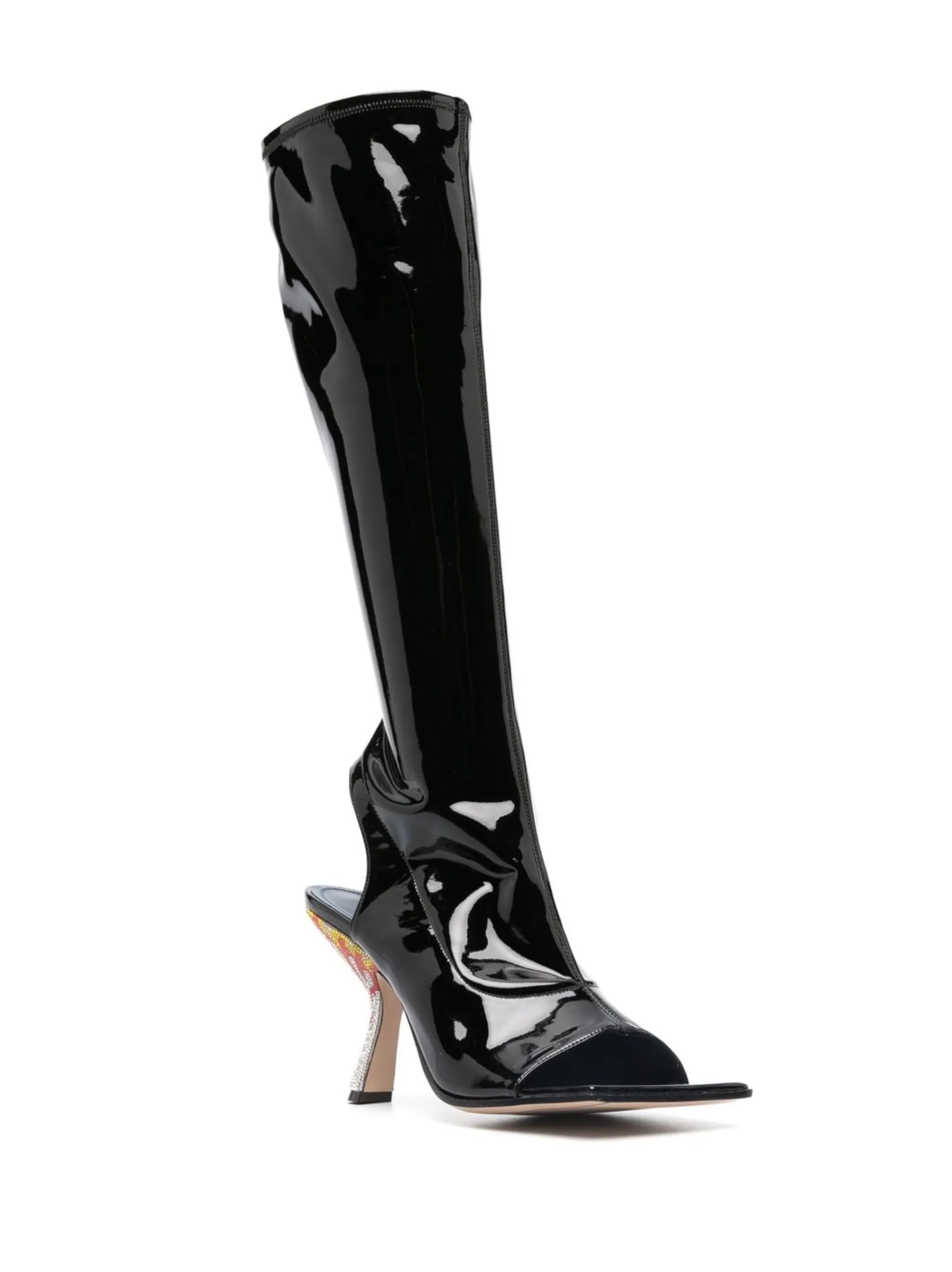 Helena 95mm open-toe boots