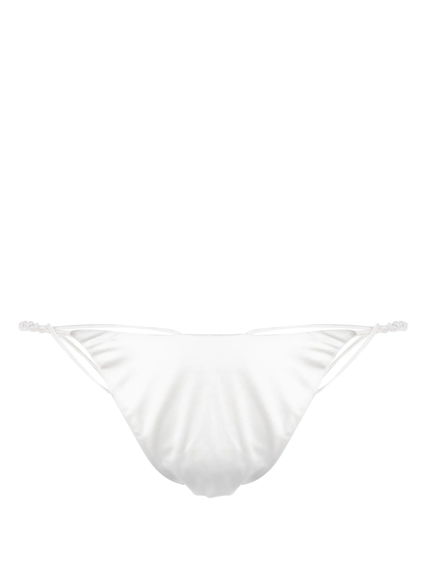 knot-detail satin bikini bottoms