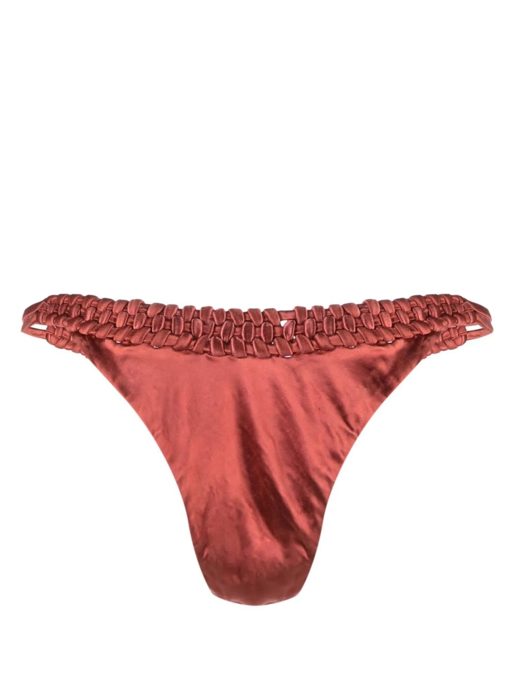 chain-link detailing bikini bottom