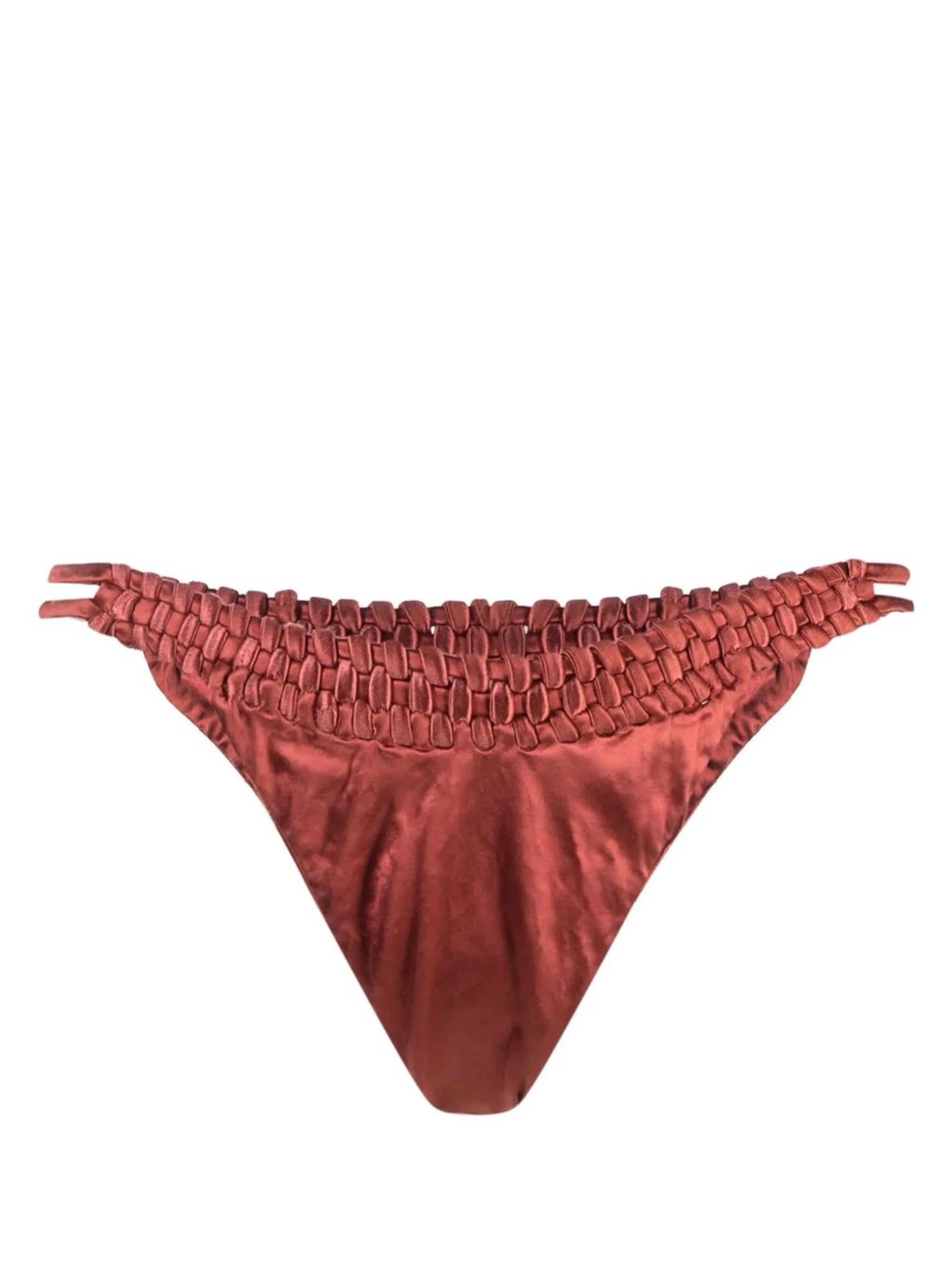 chain-link detailing bikini bottom