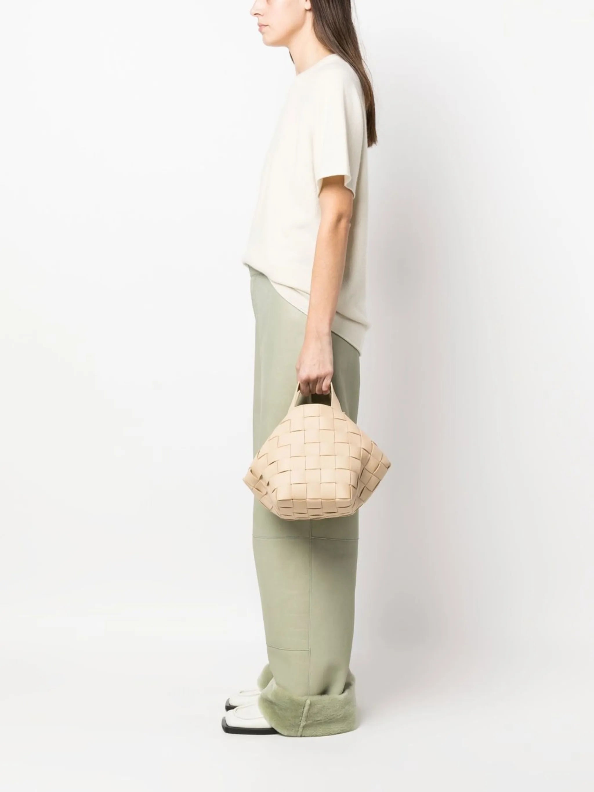 Bowling Cassette leather bag