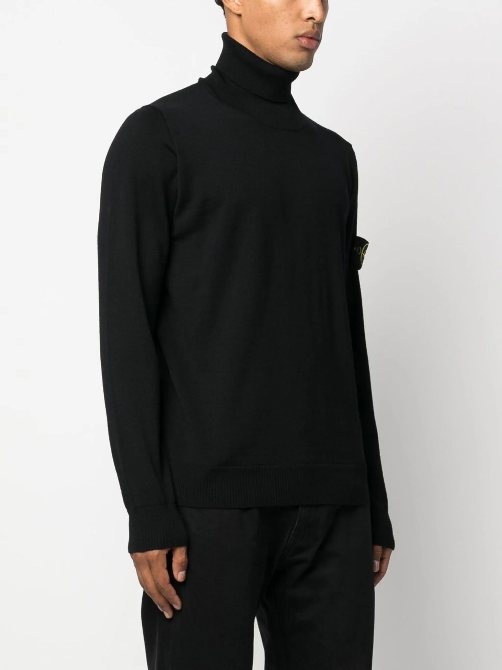 compass-patch rollneck sweater