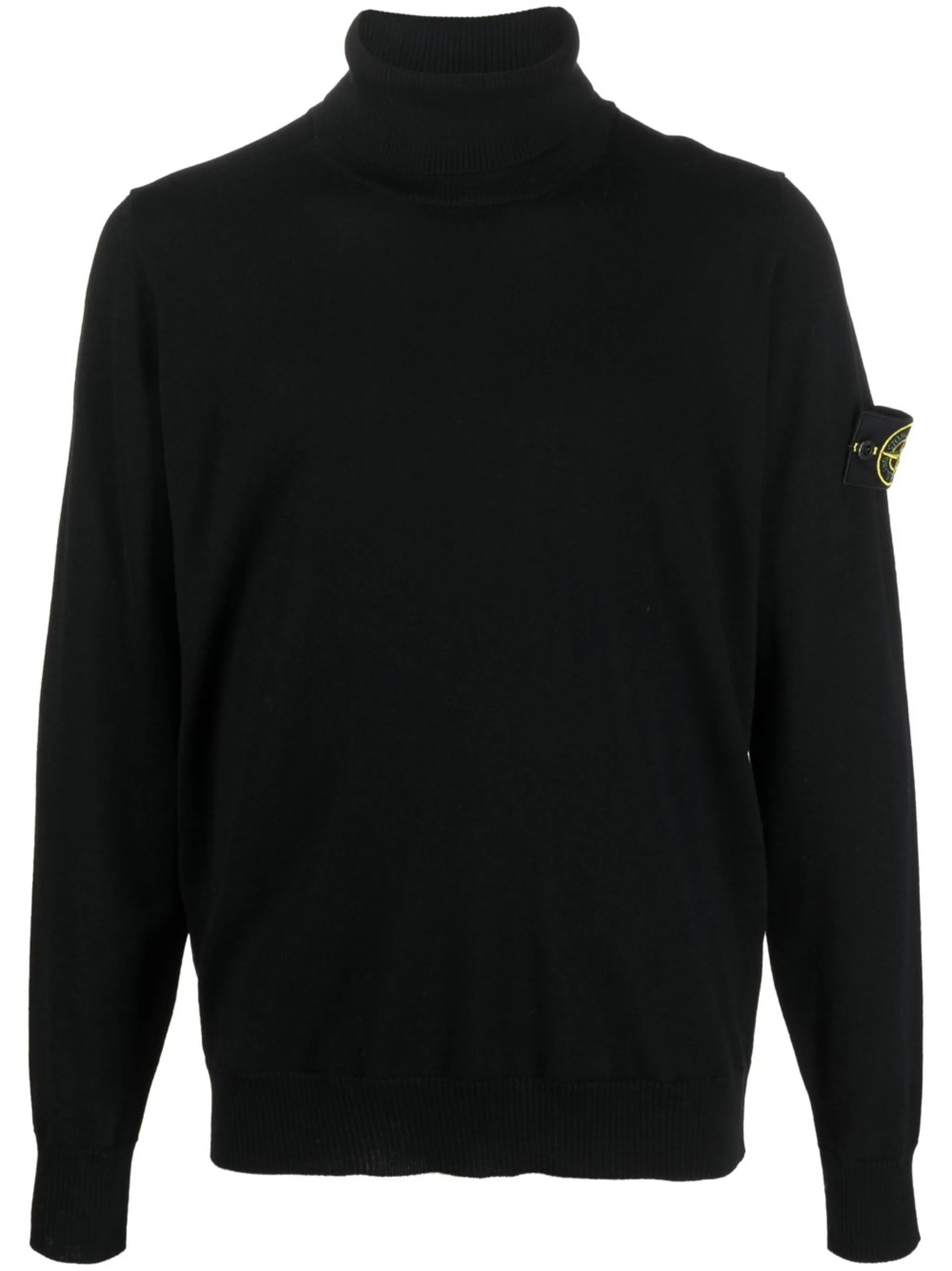 compass-patch rollneck sweater