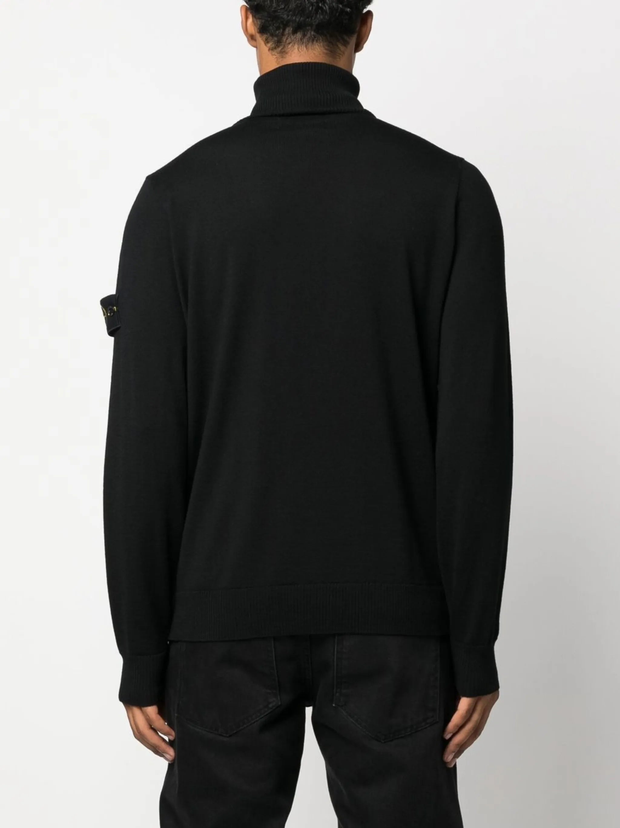 compass-patch rollneck sweater