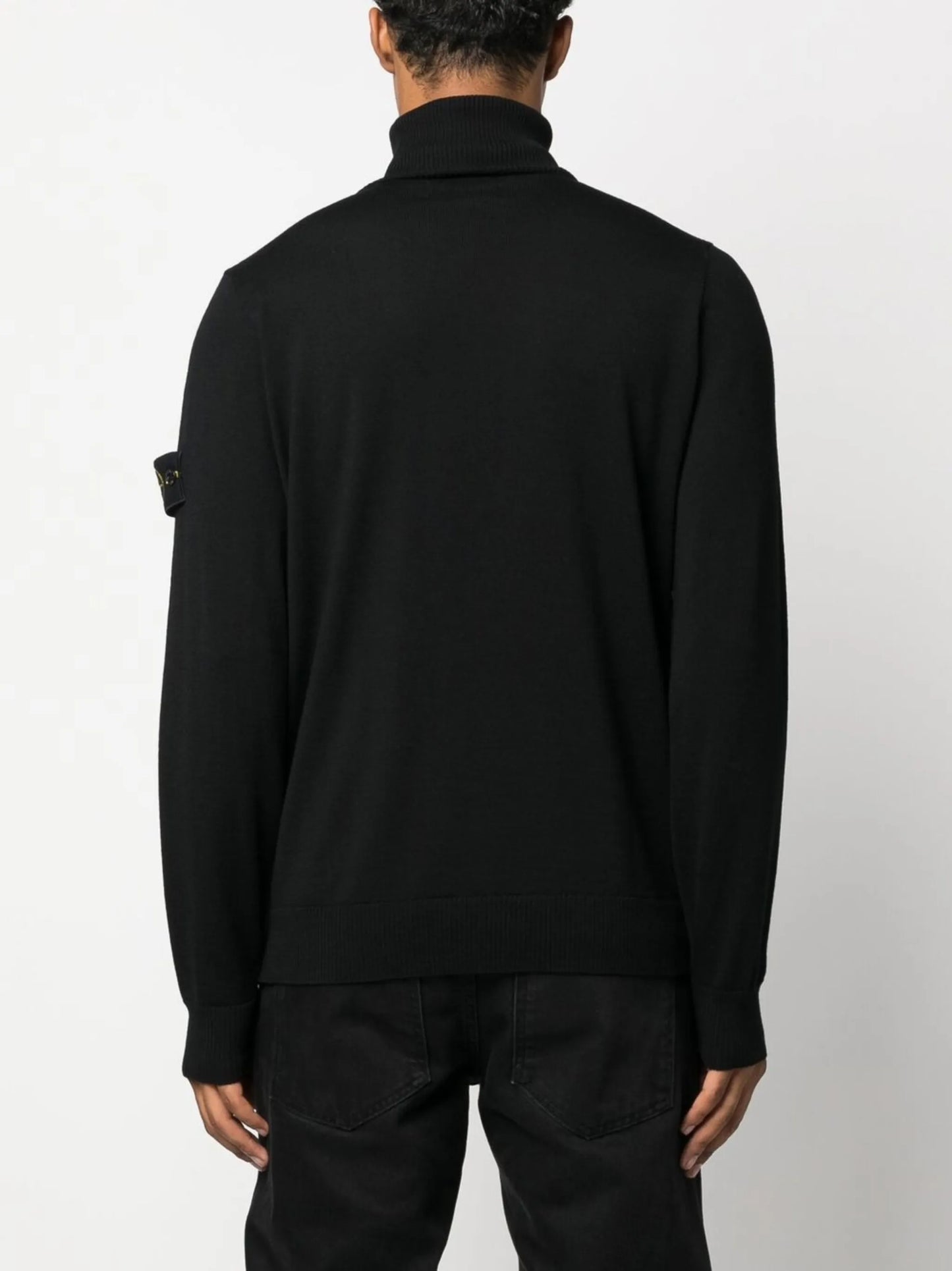 compass-patch rollneck sweater