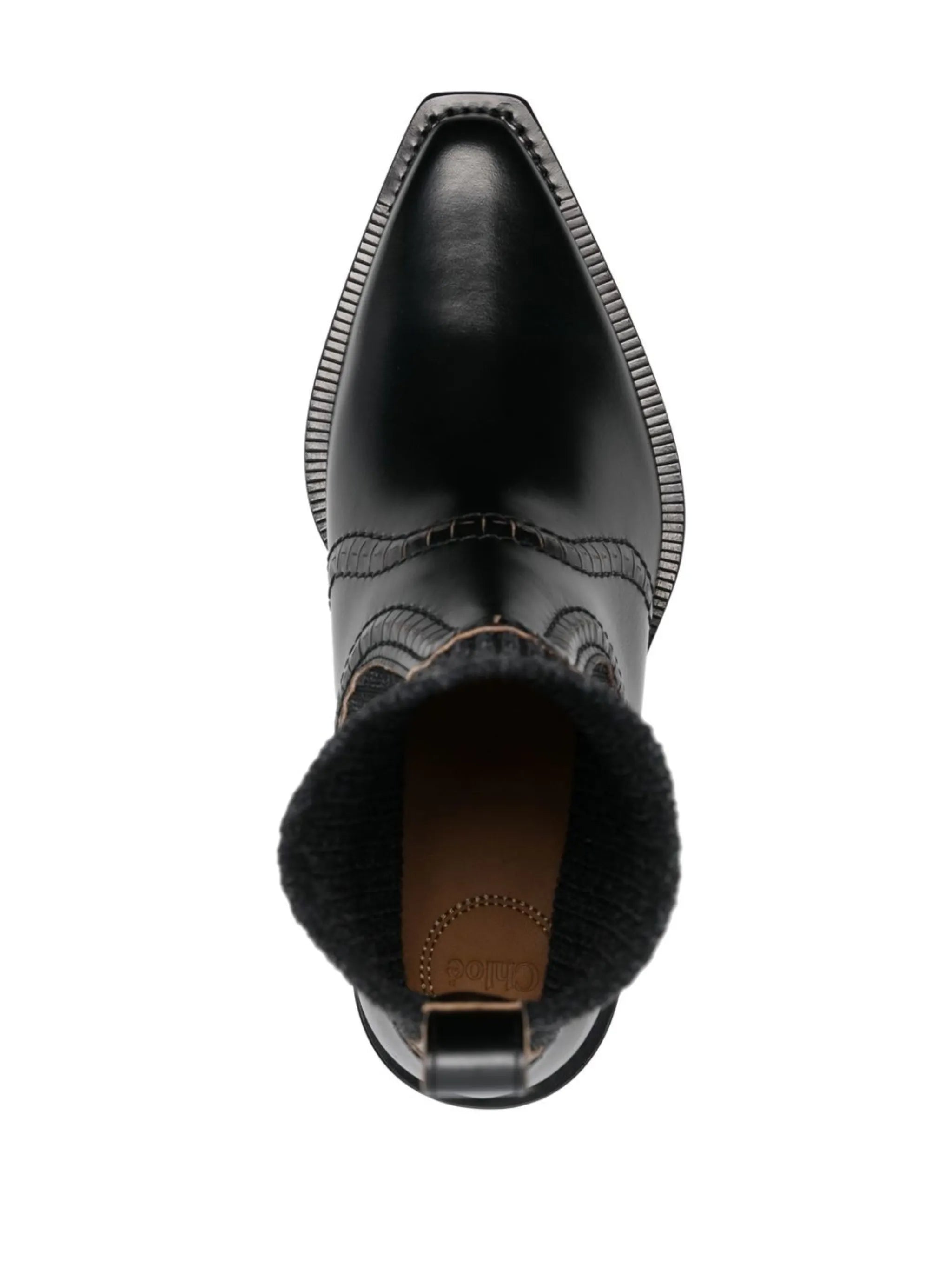 Nellie knit-detail boots