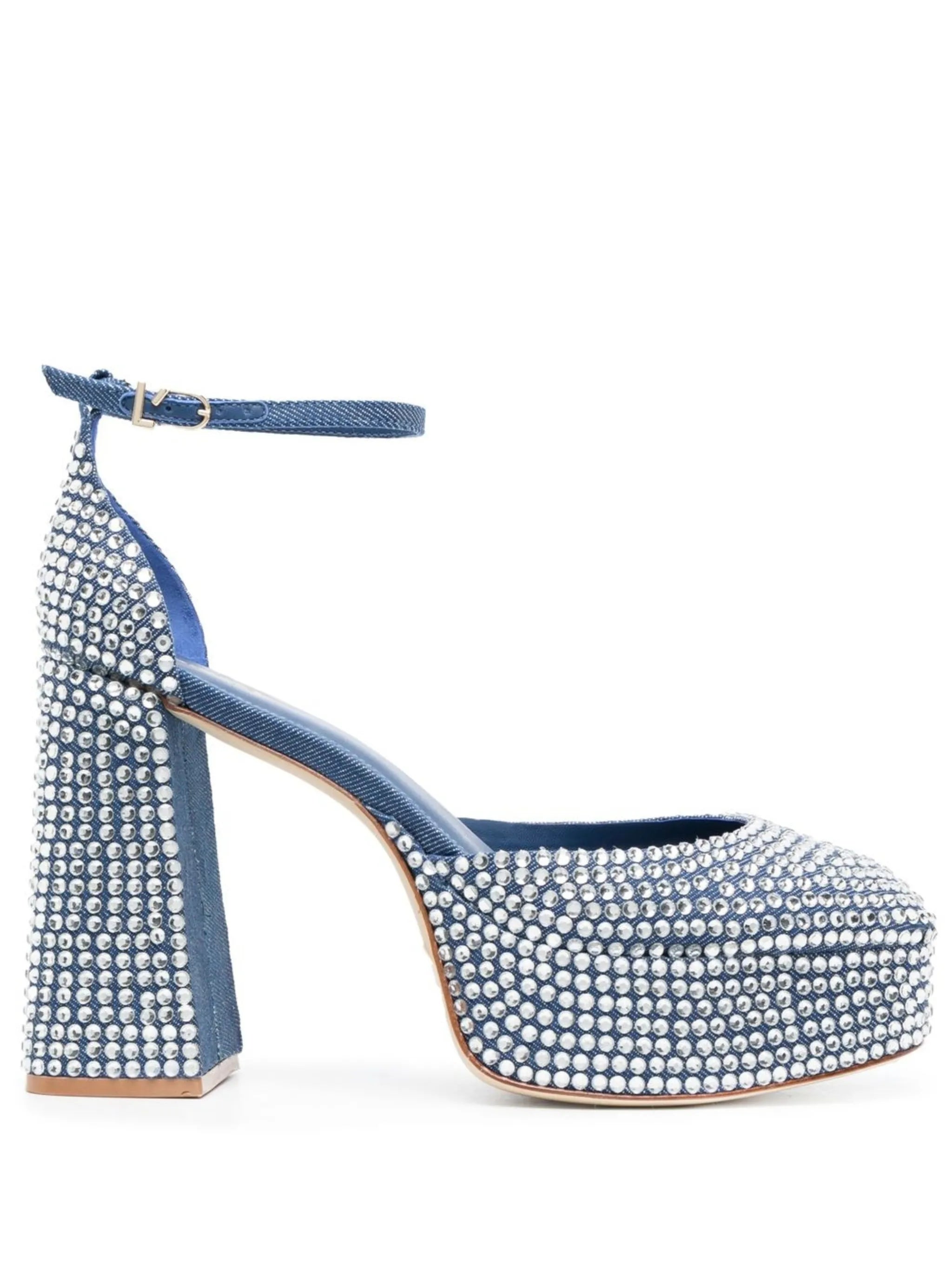 Ari XX crystal 125mm platform pumps