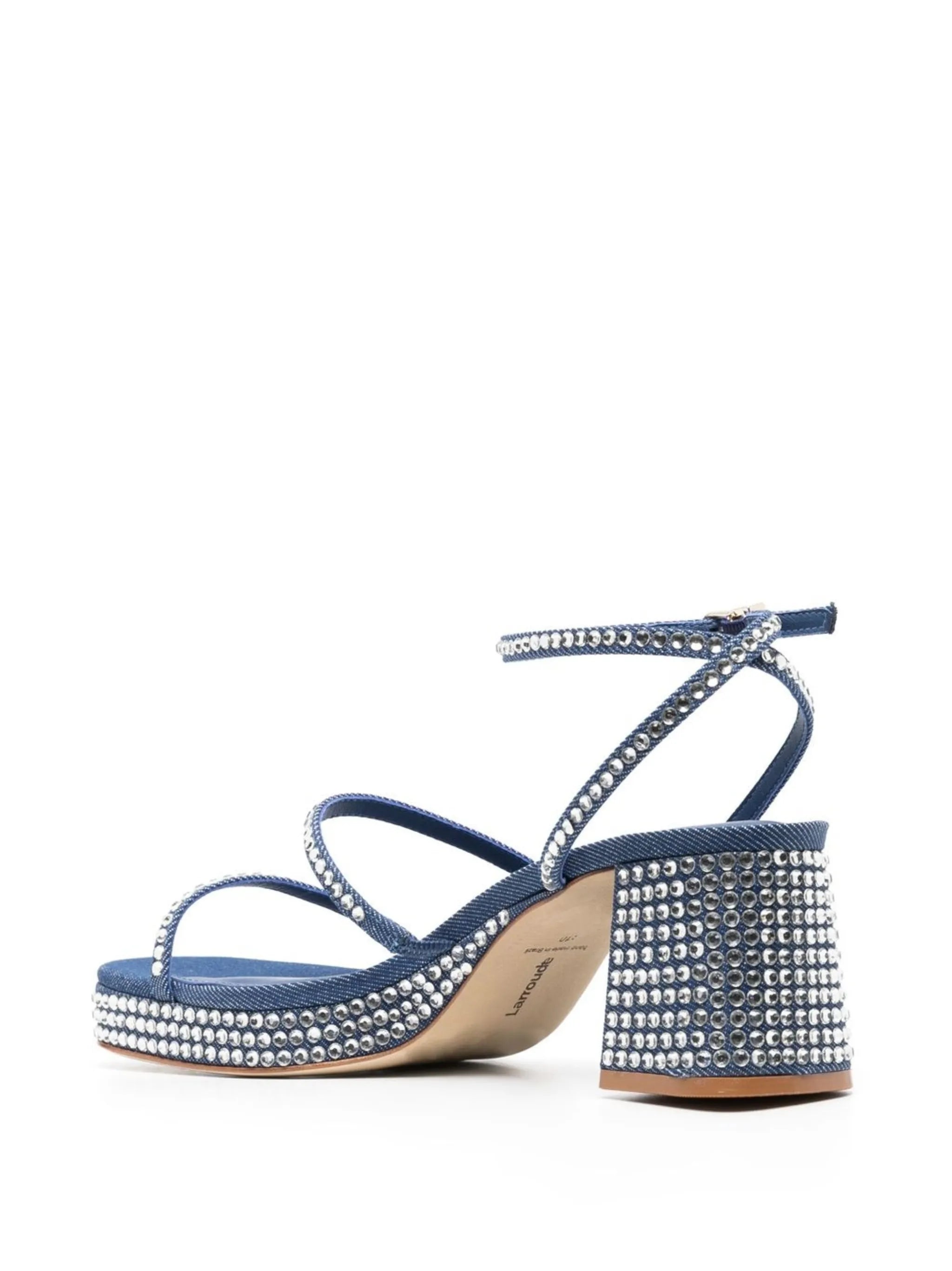 Gio crystal 65mm leather sandals