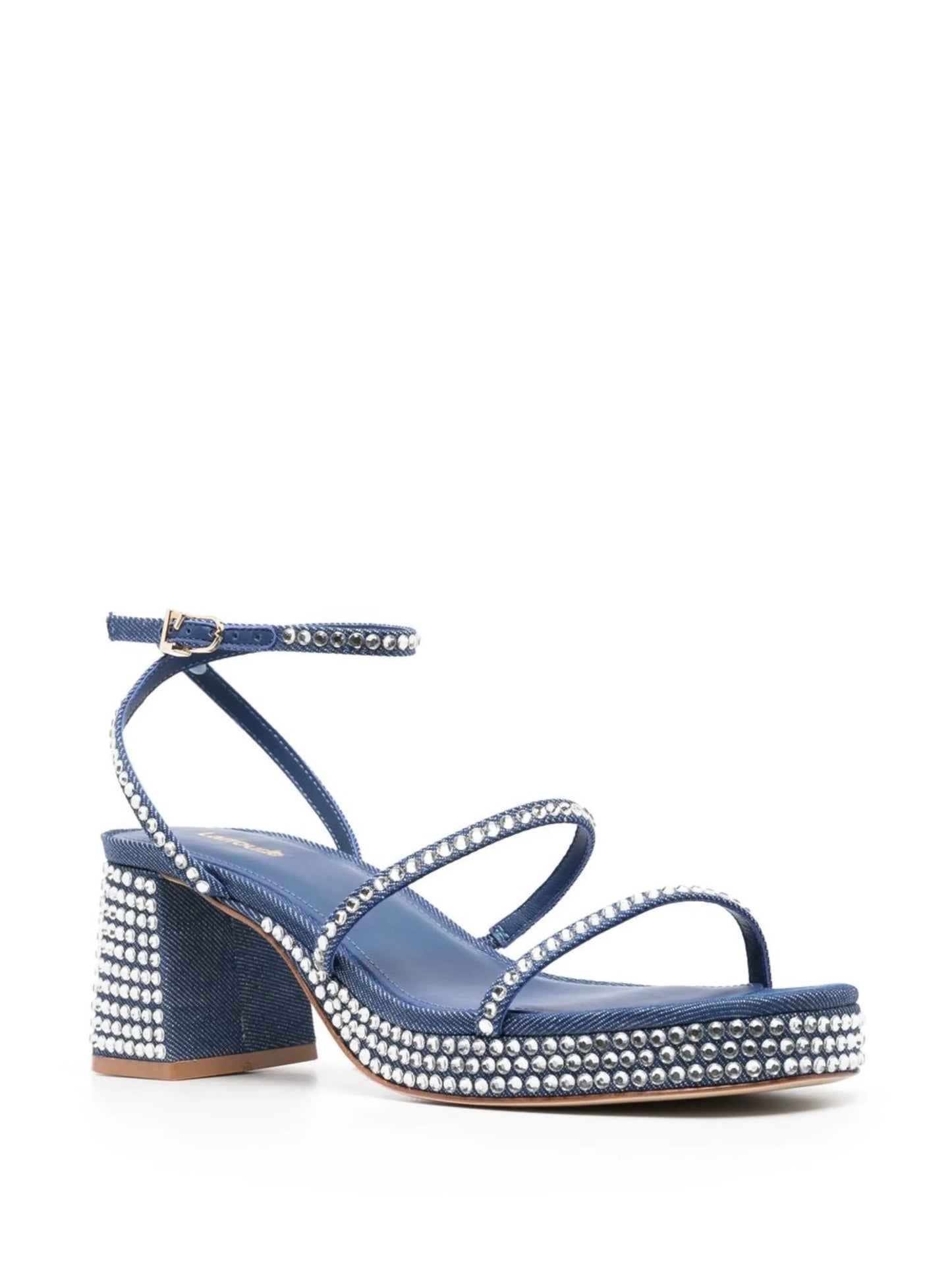 Gio crystal 65mm leather sandals